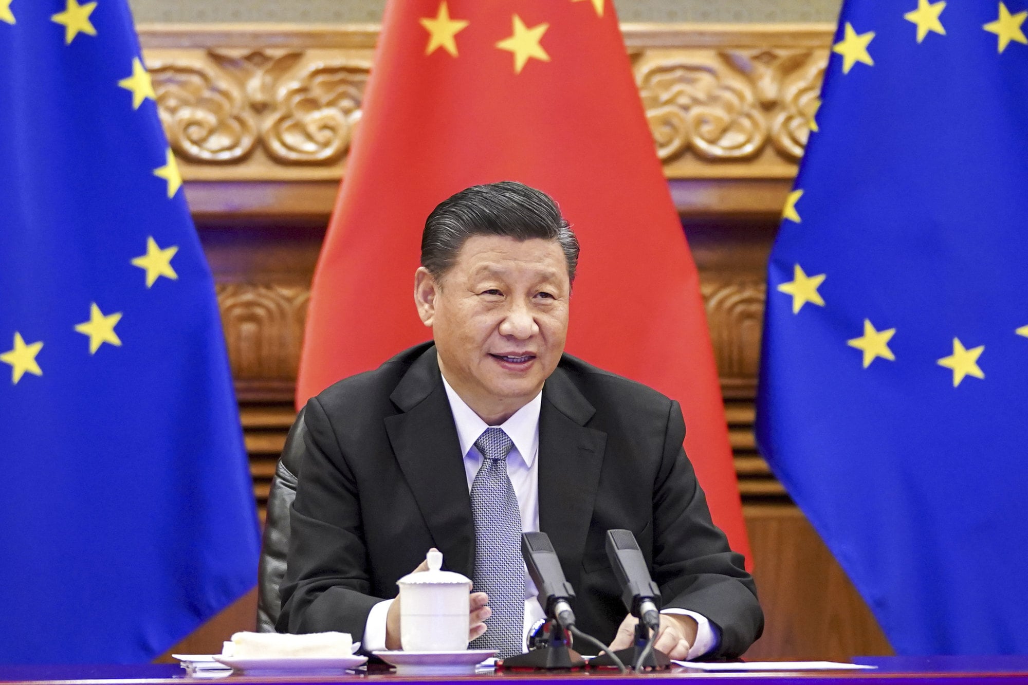 The EU’s top diplomat said discussions last week with Chinese President Xi Jinping and other Chinese leaders were a “dialogue of the deaf” when it came to Ukraine. Photo: Xinhua via AP The EU’s top diplomat said discussions last week with Chinese President Xi Jinping and other Chinese leaders were a “dialogue of the deaf” when it came to Ukraine. Photo: Xinhua via AP