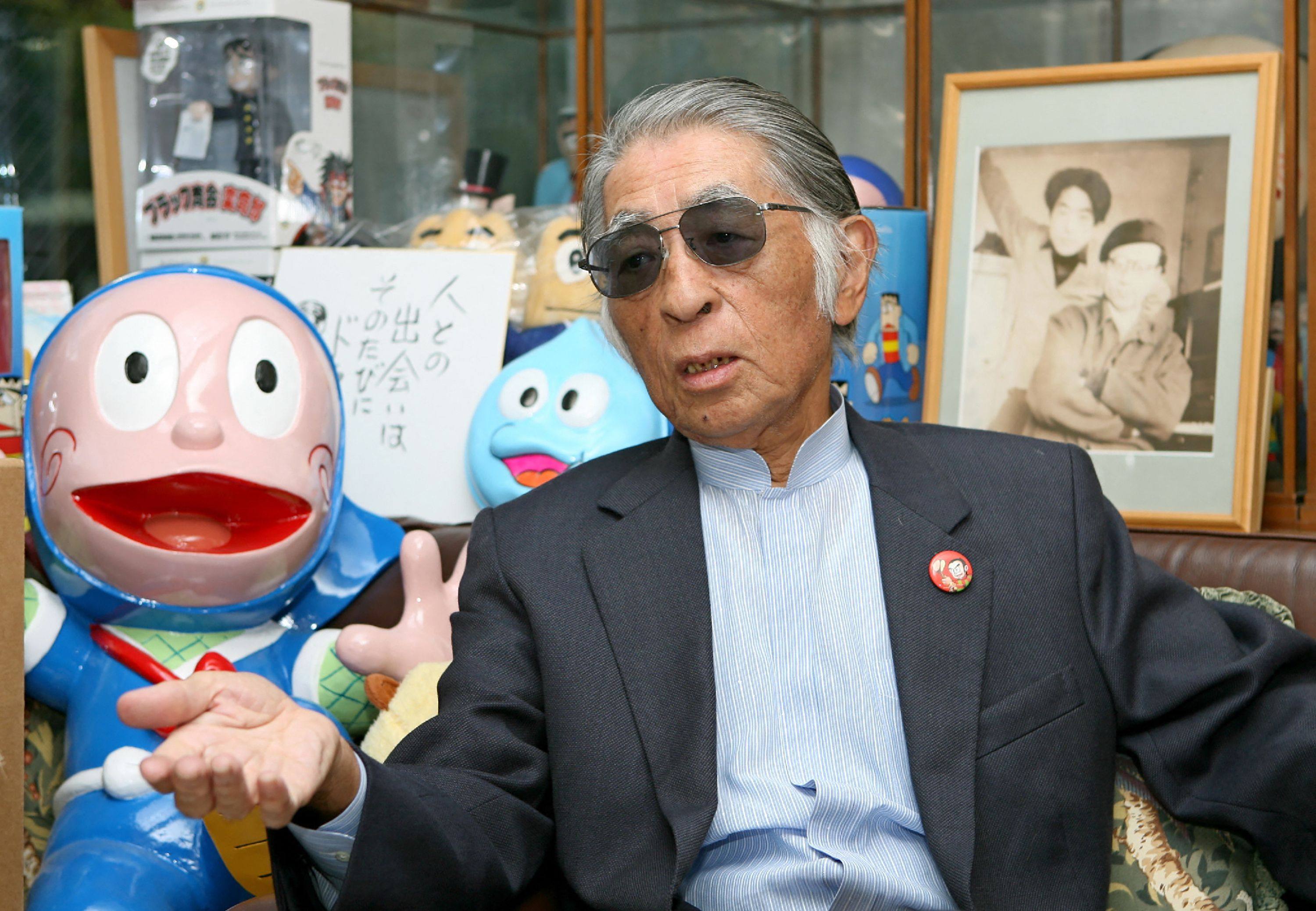 Japanese manga artist Fujiko Fujio A, a co-creator of the Doraemon cartoon, in a photo dated October 29, 2008. Photo: JIJI PRESS/AFP/Japan OUT  