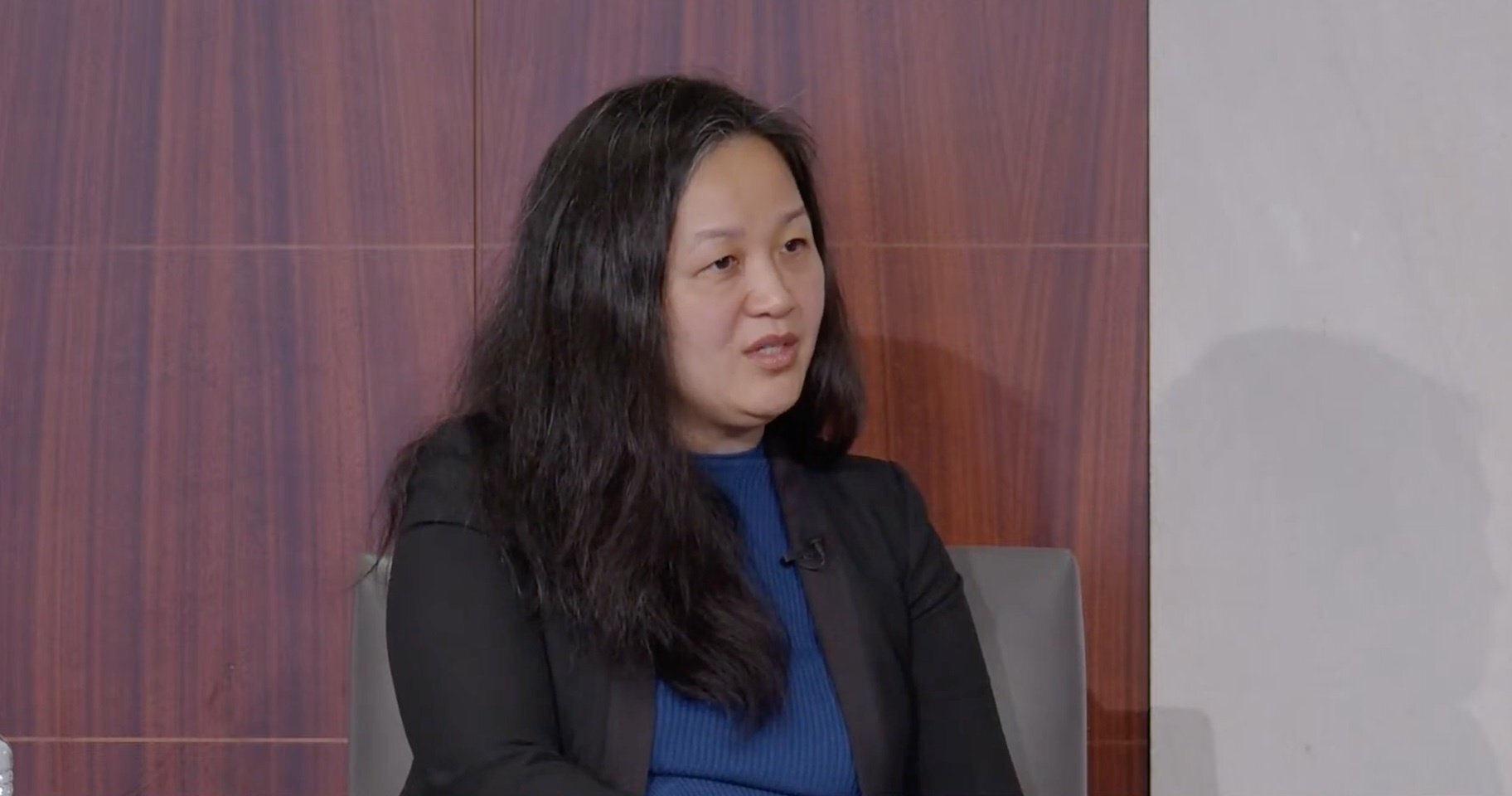 US deputy secretary of commerce Pamela Phan speaking in Washington on Wednesday. Photo: CSIS