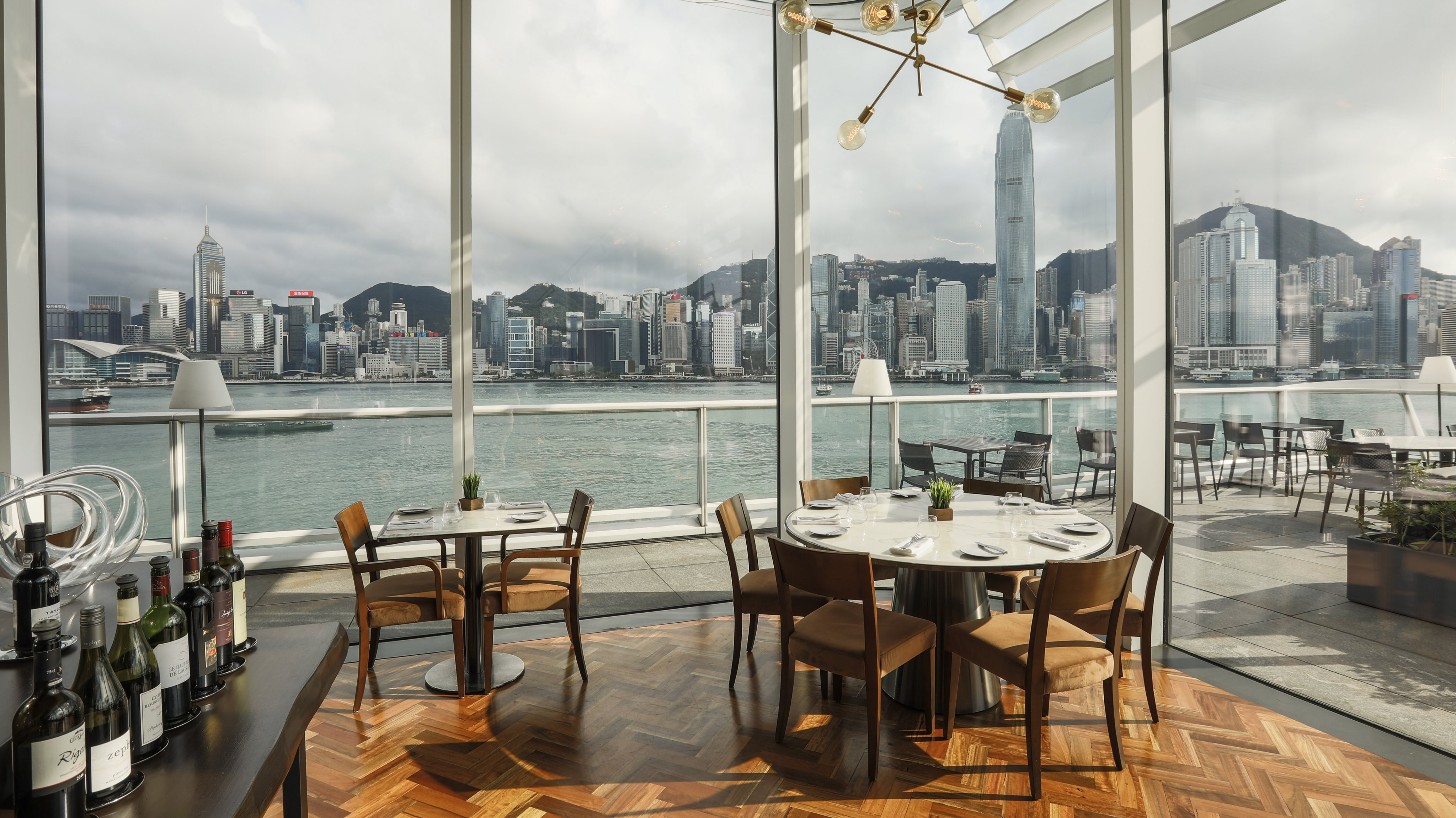 Harbourside Gril lives up to its name with a suitably epic view across Hong Kong’s Victoria Harbour. Photo: Handout