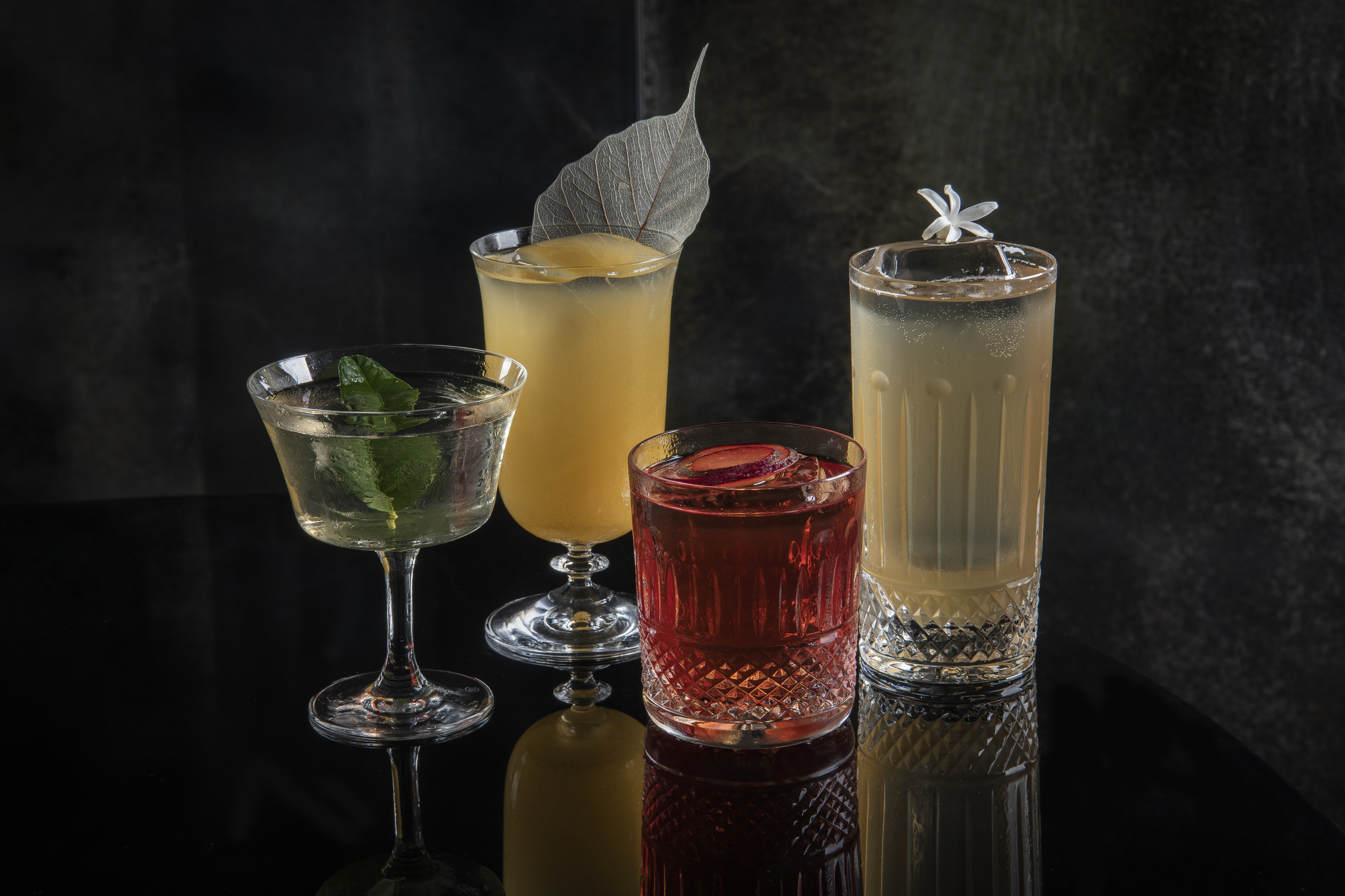 A range of cocktails from Darkside. Photo: Rosewood Hong Kong