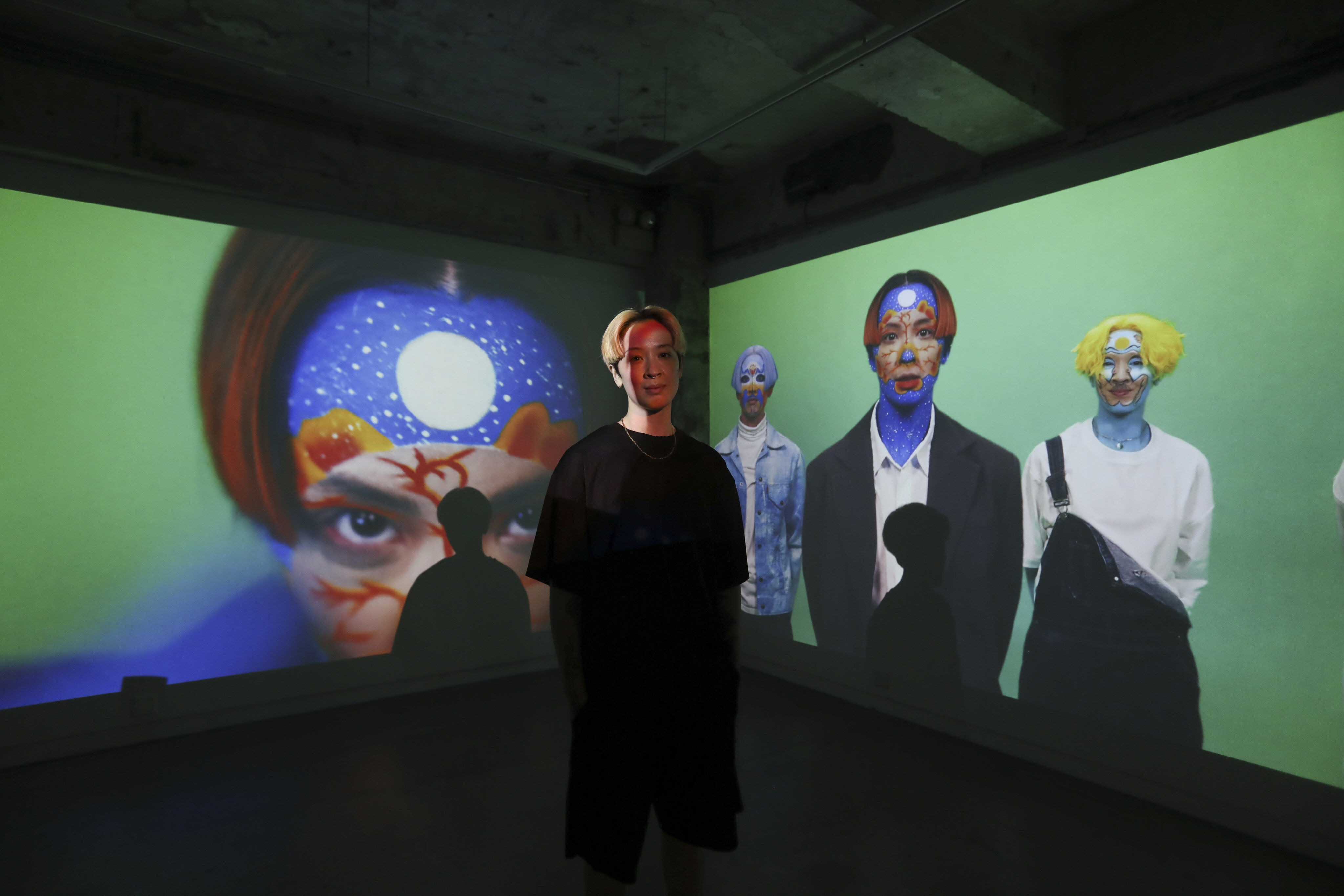 Performance artist Sin Wai-kin at their “It’s Always You” exhibition at Blindspot Gallery in Wong Chuk Hang, Hong Kong. Sin has been nominated for the Turner Prize 2022. Photo: Jonathan Wong