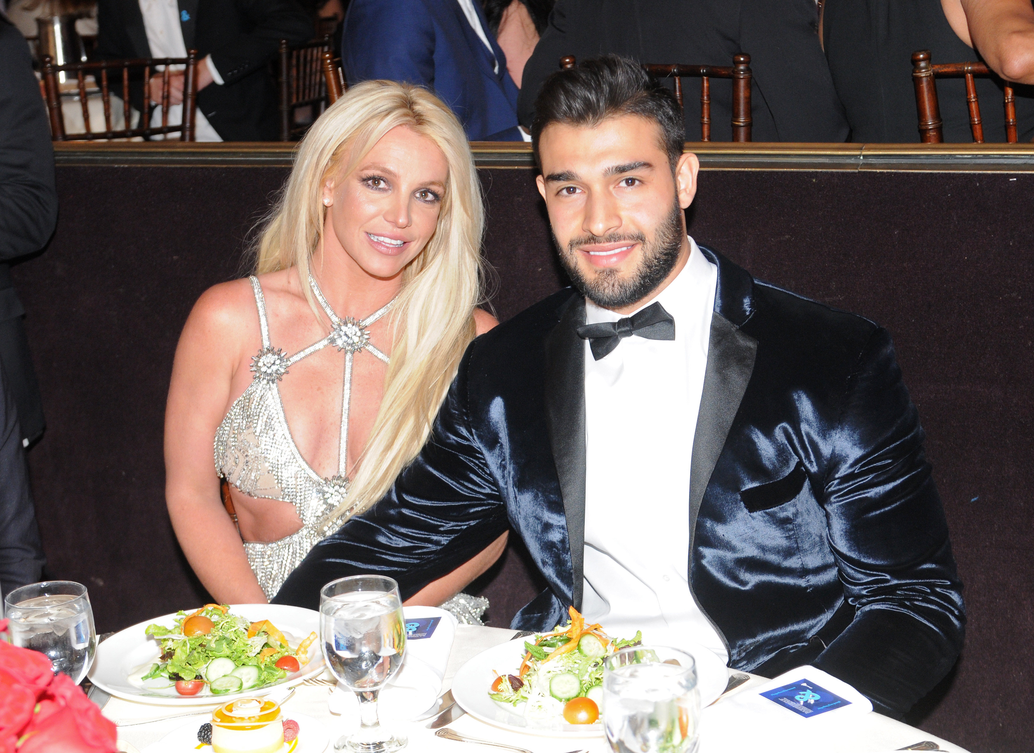 Britney Spears and partner Sam Asghari attend an awards ceremony in 2018 at a hotel in Beverly Hills, California. Photo: Getty Images for GLAAD/TNS