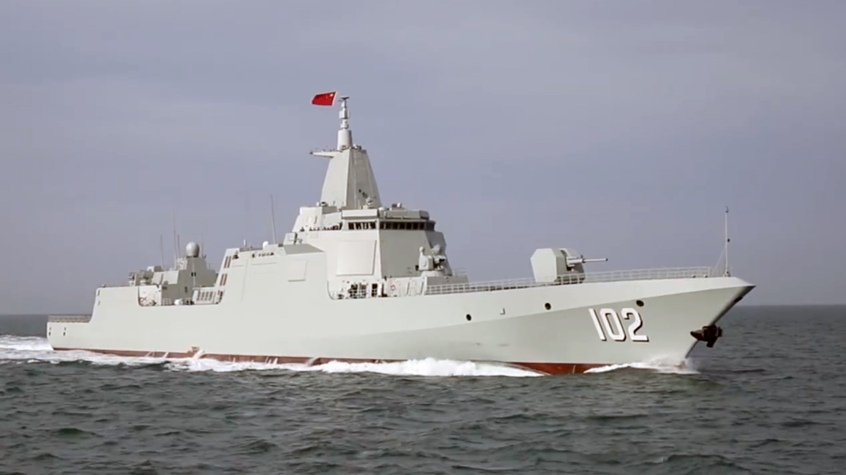 The Lhasa, the second Type 055 destroyer to enter service with the PLA. Photo: Handout
