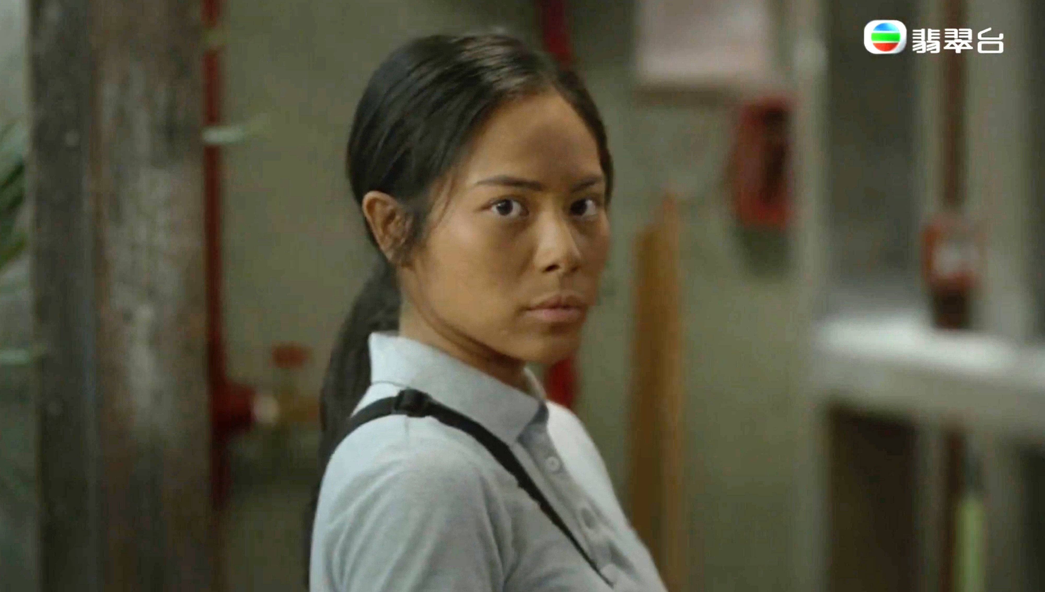 Actress Franchesca Wong plays Louisa, a Filipino domestic helper, in the TVB horror series Barrack O’Karma 1968. Photo: TVB