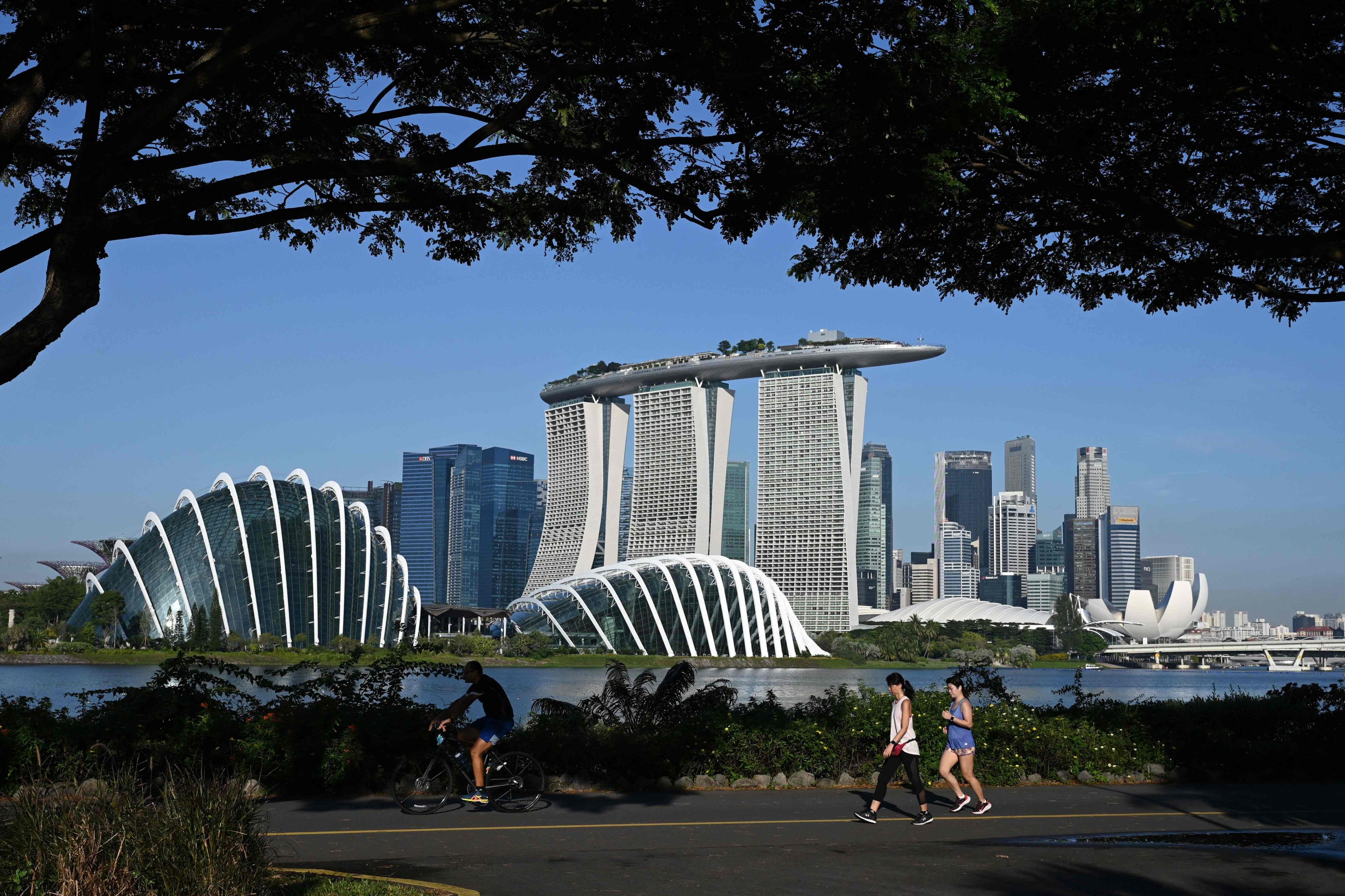 A view of Marina Bay and the financial district in Singaproe. Photo: AFP