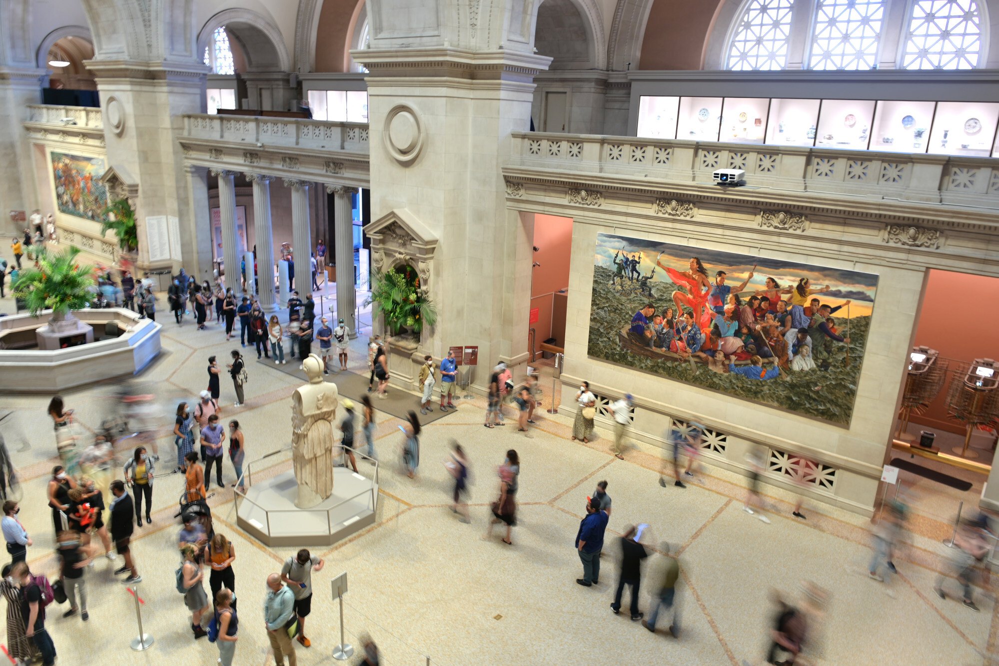 Reopening day at The Metropolitan Museum of Art in August 2020, in New York City. Photo: Getty Images