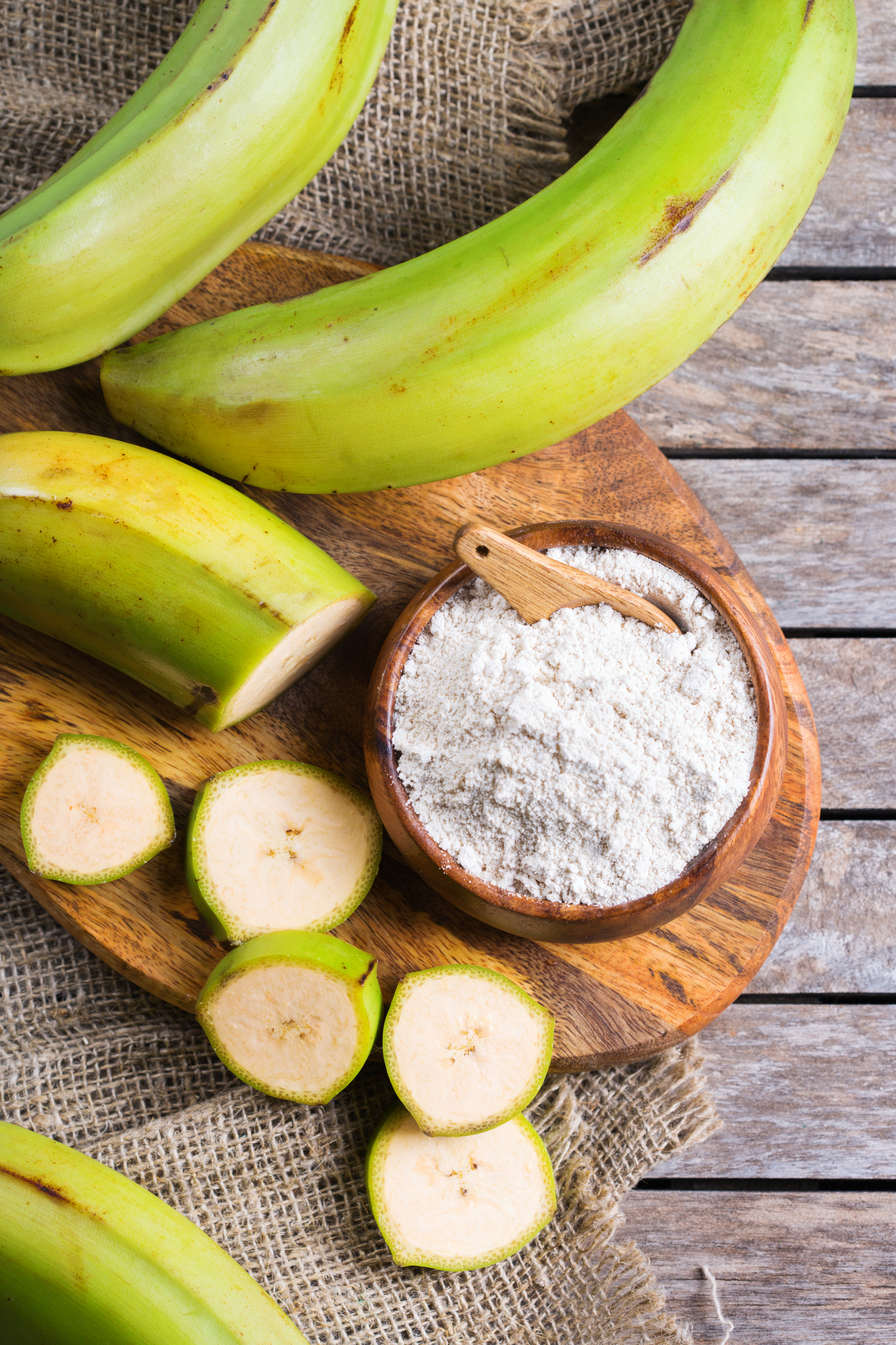 Hailed as a new superfood, green banana flour has a number of health benefits and is being used as an alternative to wheat flour in food items ranging from bread and cakes to pizza and pasta. Photo: Shutterstock
