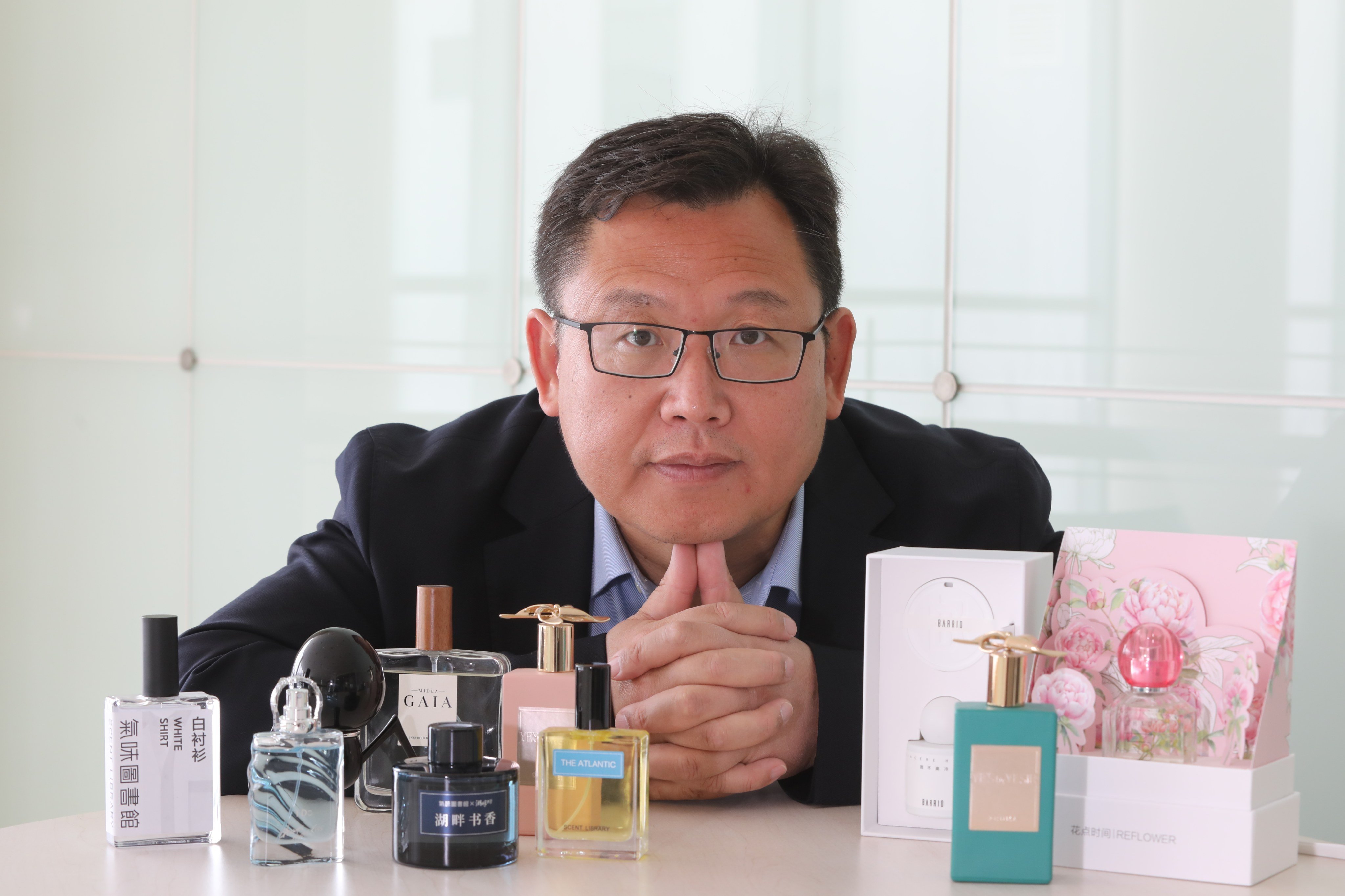 Perfumer David Huang Ganjun heads French company Robertet in China, and says business for scents that resonate with Chinese people is booming. Photo: Simon Song