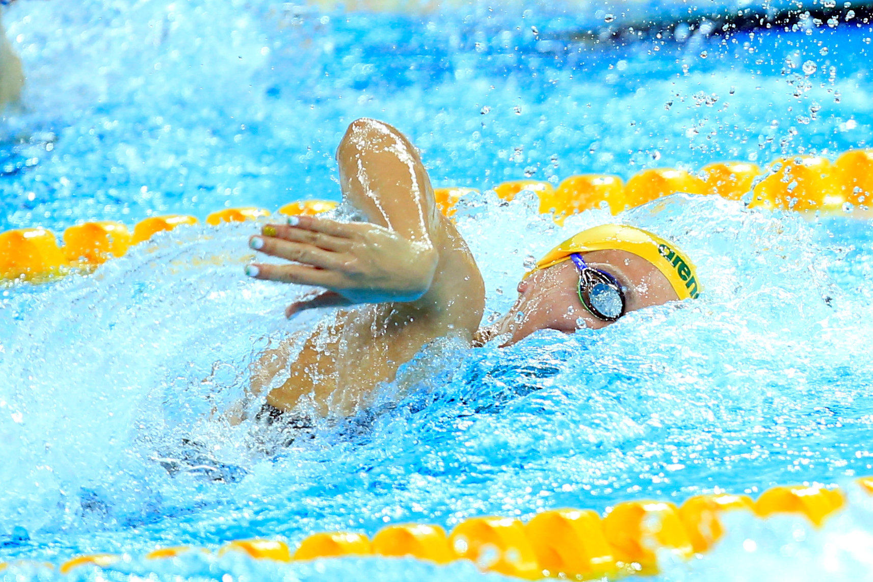 Ariarne Titmus of Australia competes at the 14th FINA World Swimming Championships in Hangzhou. Photo: Reuters