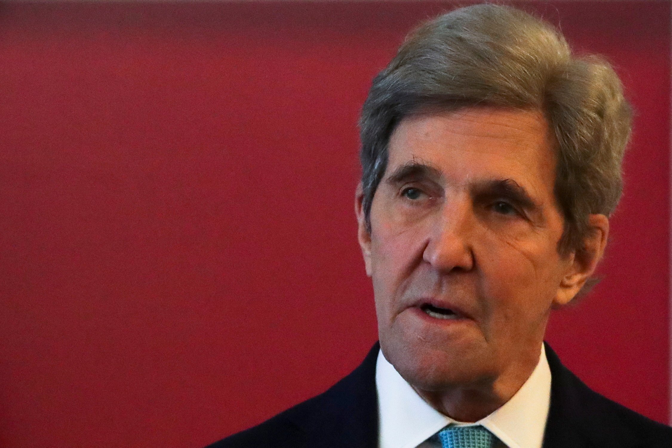US Special Presidential Envoy for Climate John Kerry gives a speech in Mexico City, Mexico, in February. Photo: Reuters