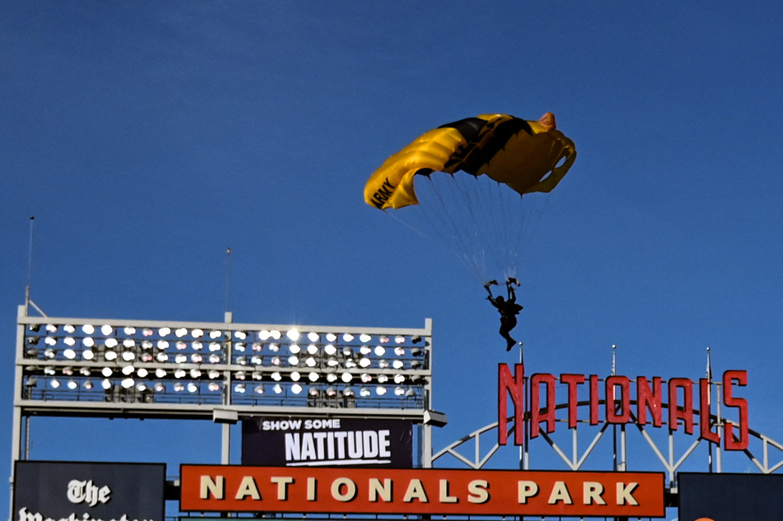 A pregame demonstration at Nationals Park prompted a brief evacuation of the US Capitol. Photo: USA TODAY Sports