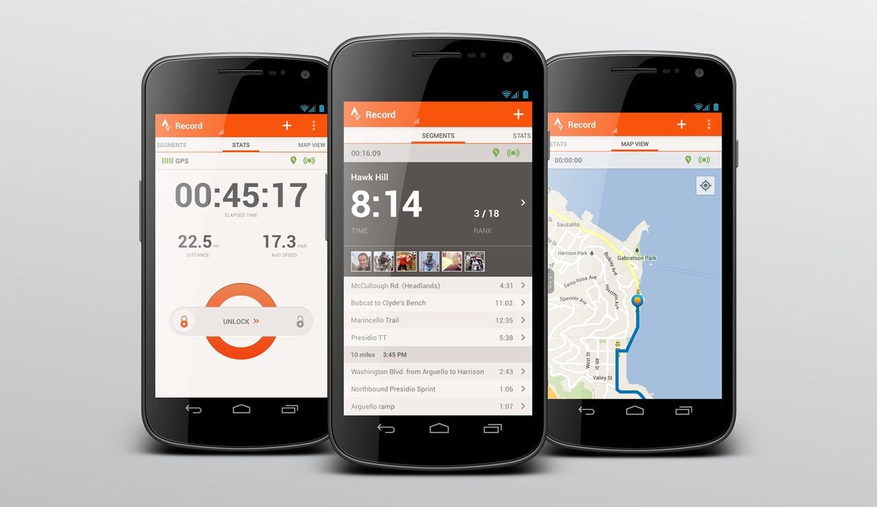 Strava tracks your training, giving you information to improve the efficiency of your sessions. Photo: Strava