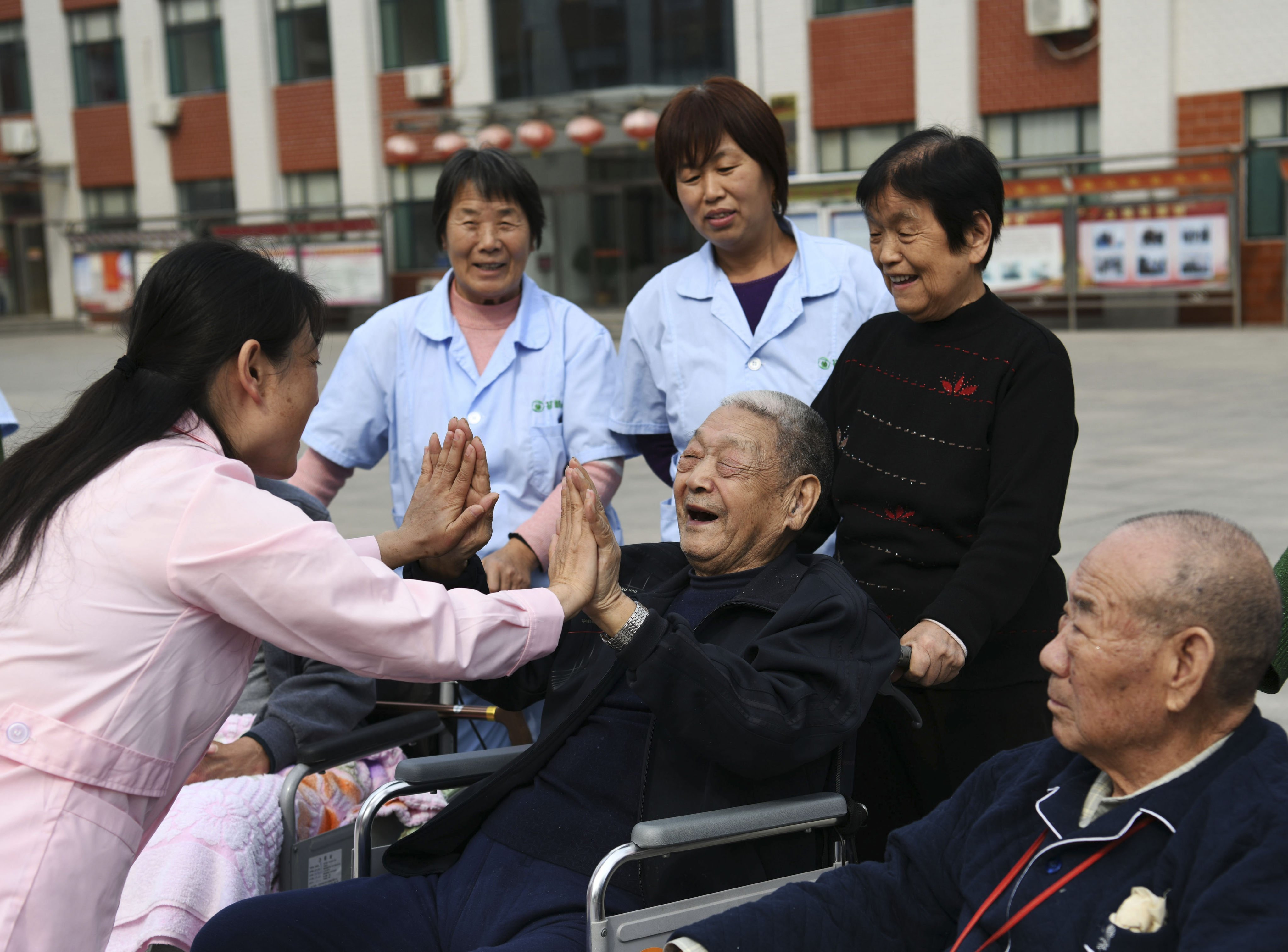 People aged 65 and above accounted for 14.2 per cent of the total population in China in 2021. Photo:  Xinhua