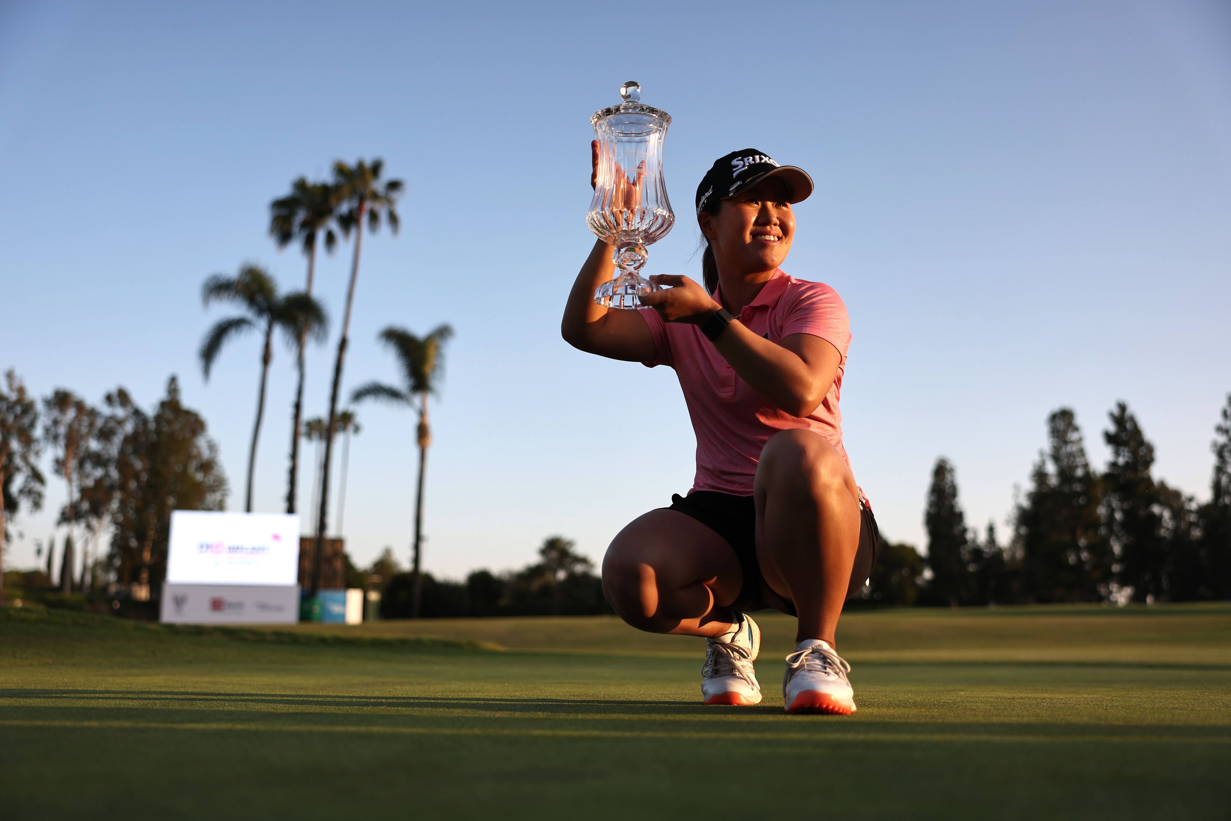Nasa Hataoka notched up her sixth career LPGA title at the LA Open. Photo: AFP