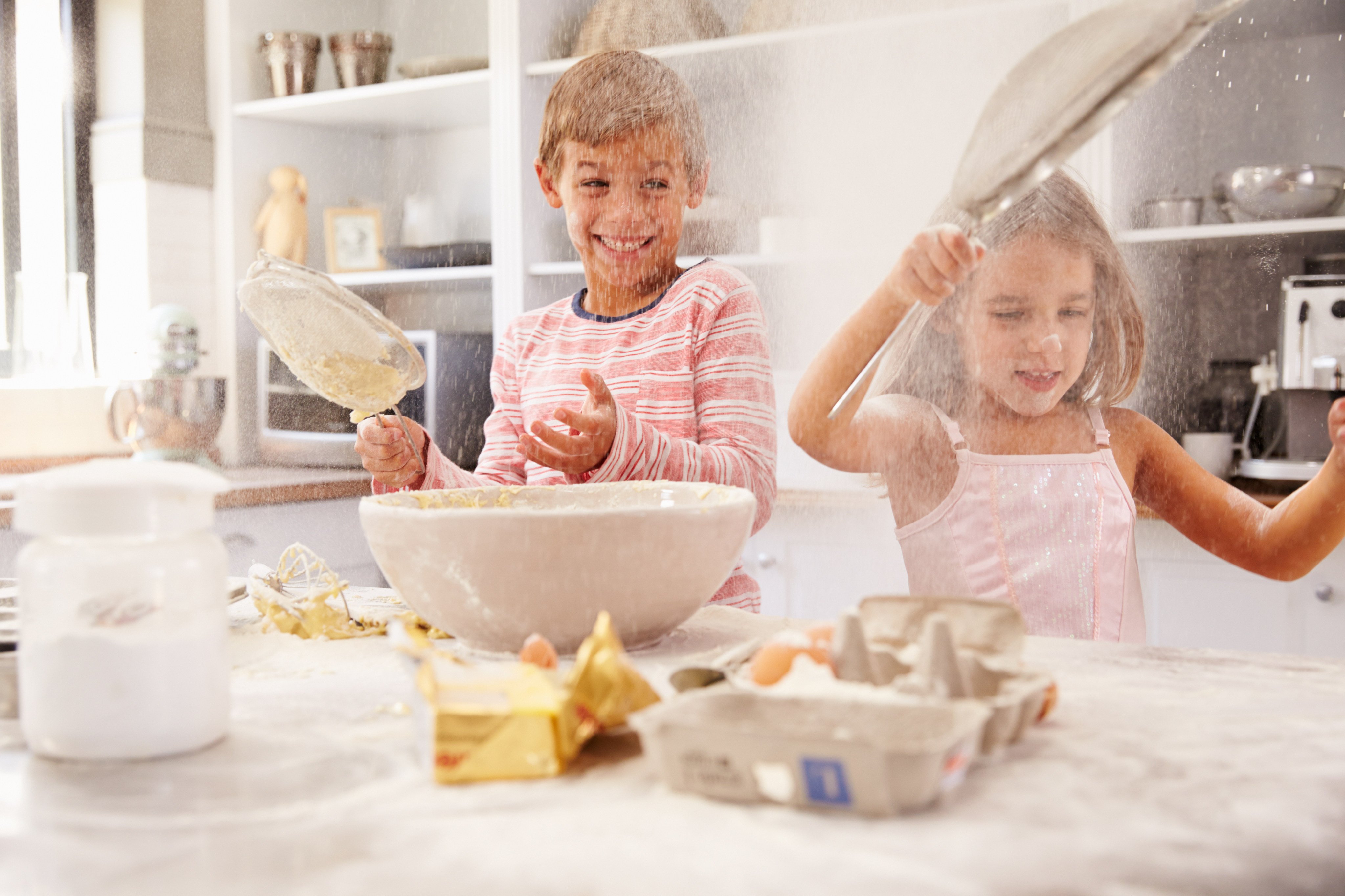 Baking with your children sounds like an educational entertaining thing to do, but beware, it can be a recipe for disaster. Photo: Shutterstock 