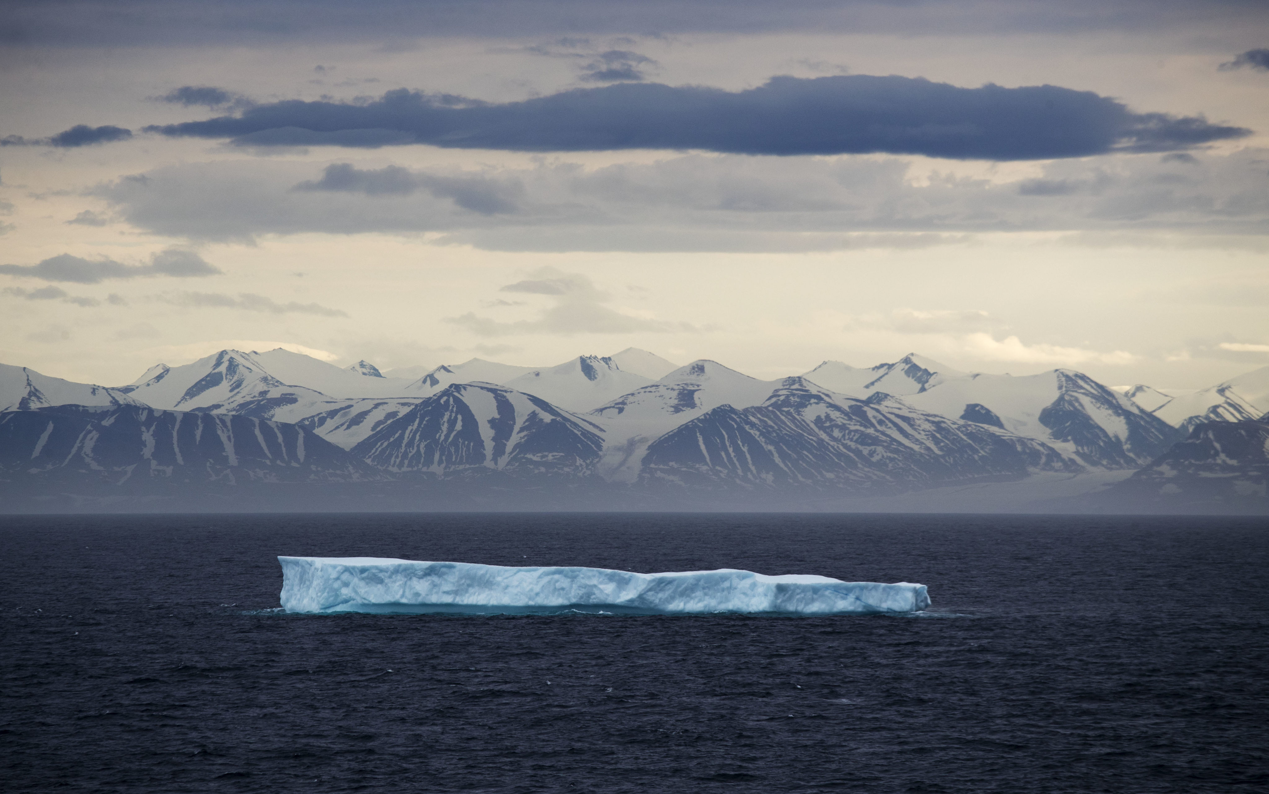 An iceberg floats past Bylot Island in the Canadian Arctic Archipelago. File photo: AP  