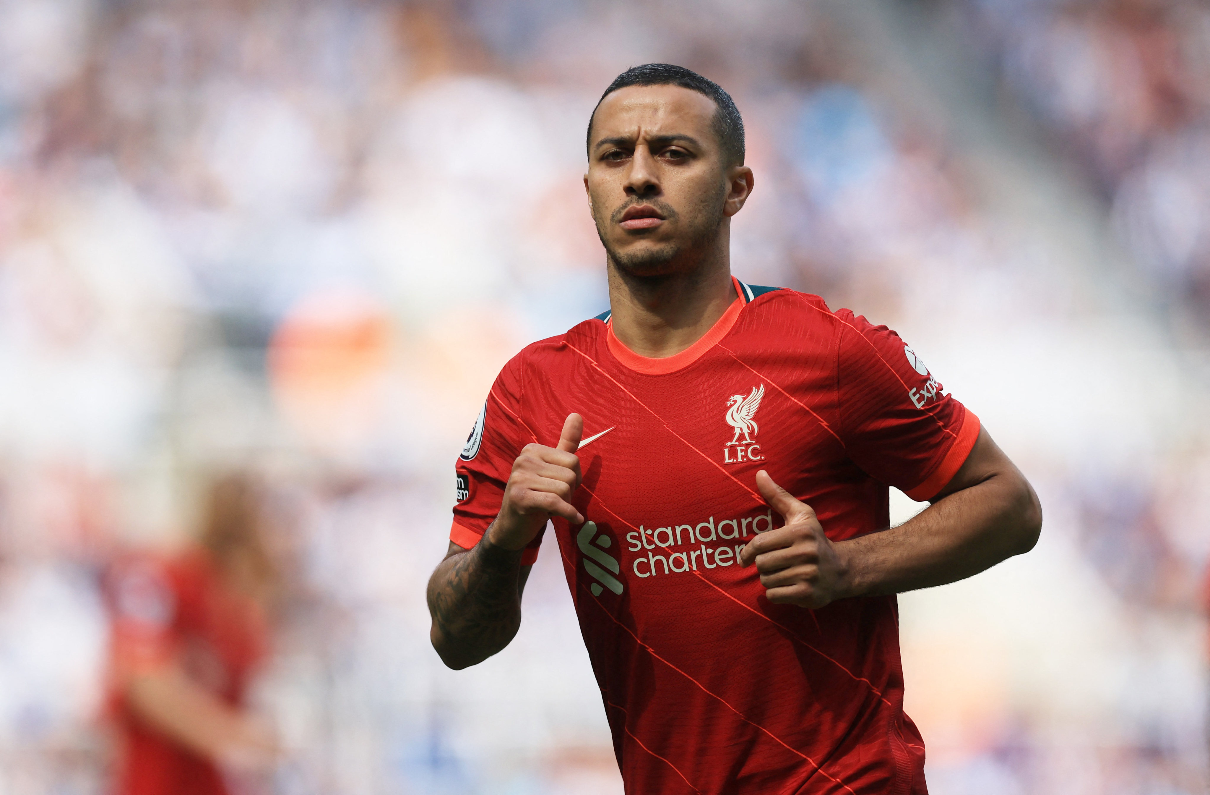 Thiago Alcantara has recovered from a rough first year in England to being one of Liverpool’s most influential players. Photo: Reuters