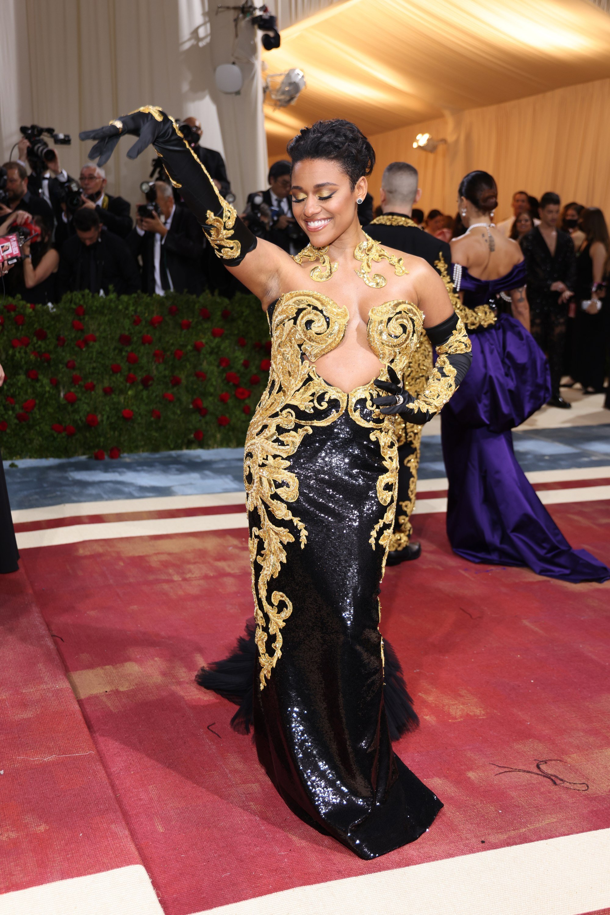 Oscar winner Ariana DeBose at the Met Gala, wearing Moschino. Photo: EPA-EFE