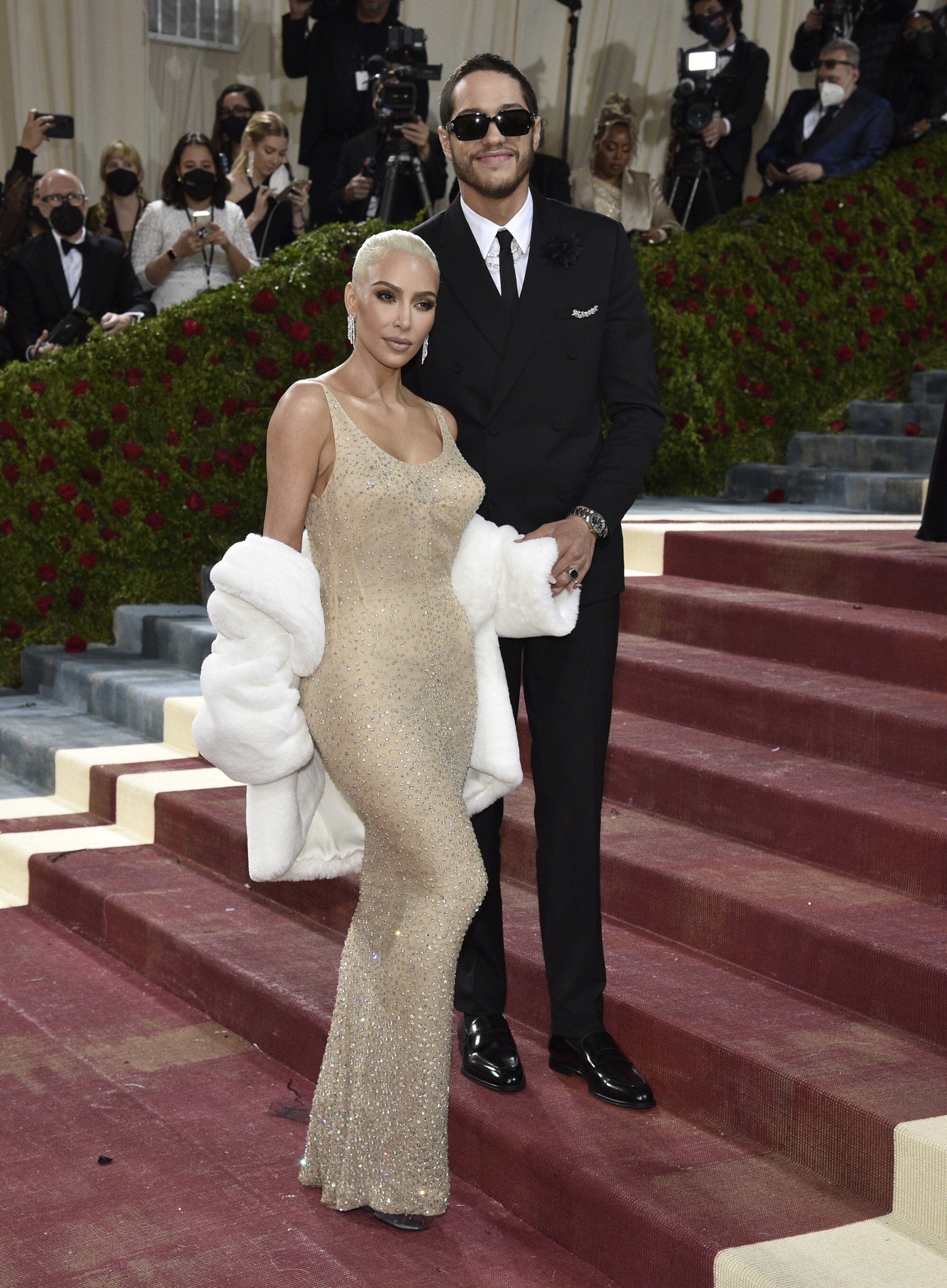 Hoyeon Jung Wore A Suede Cut-Out Mini Dress to the 2022 Met Gala