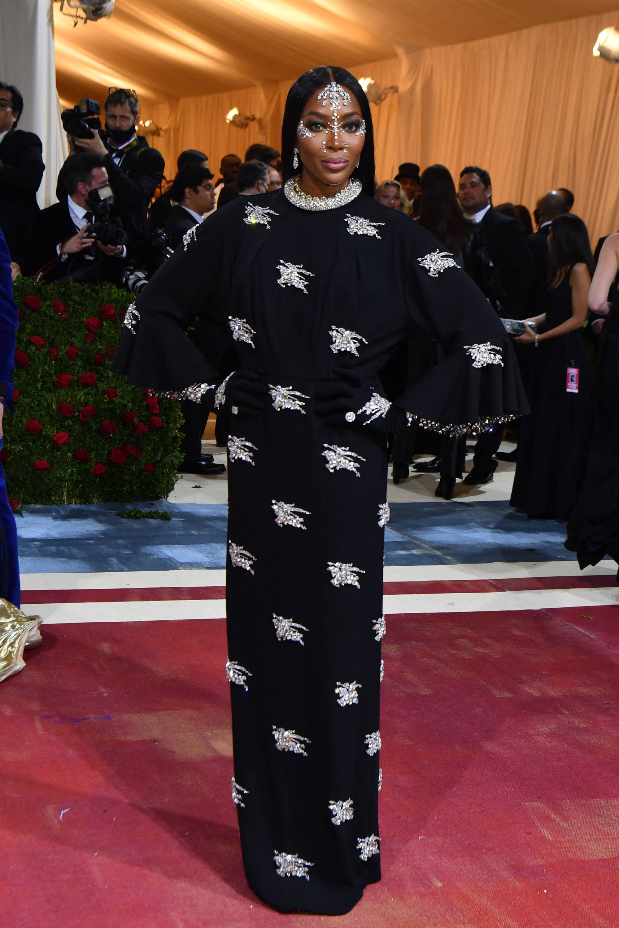 British model Naomi Campbell arrives at the Met Gala 2022. Photo: AFP