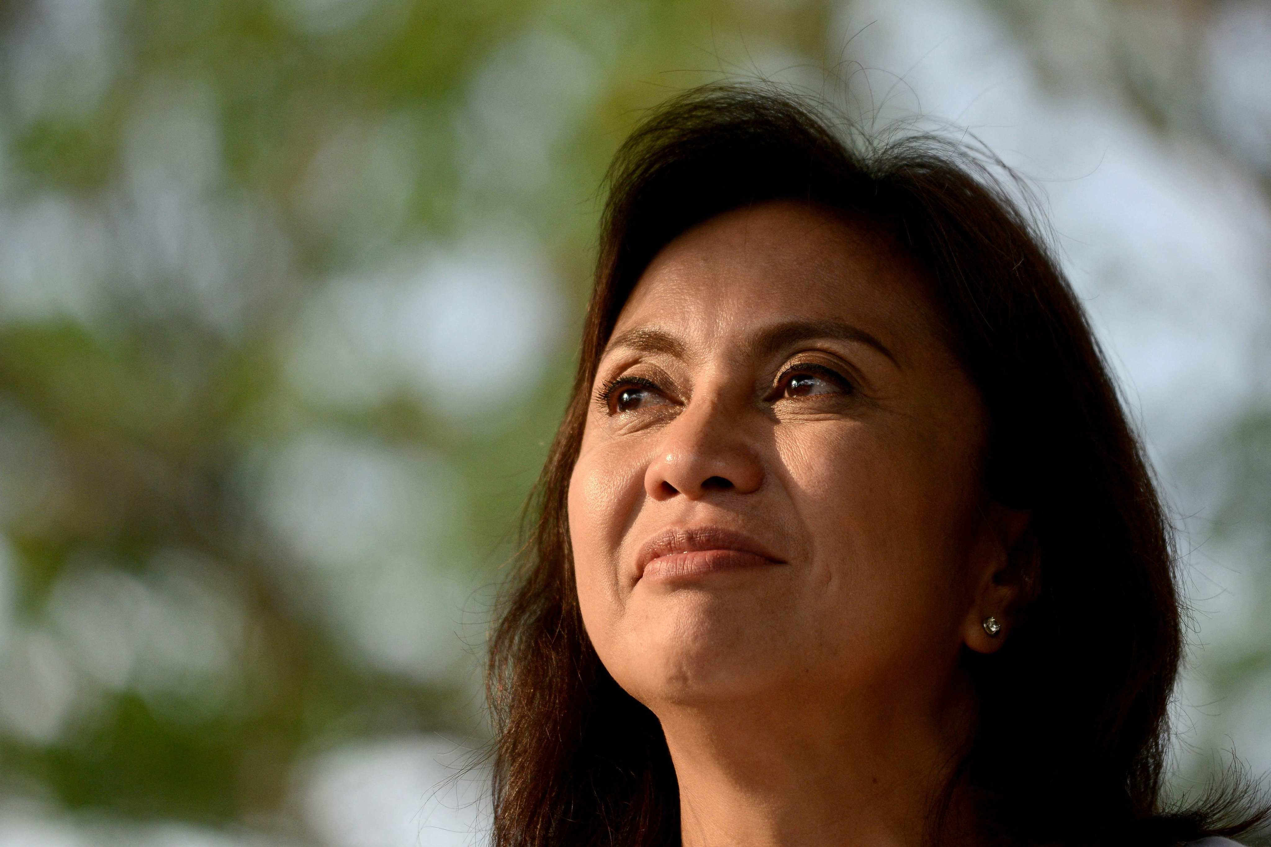 Leni Robredo pictured in 2016 while she was a vice-presidential candidate. Photo: AFP