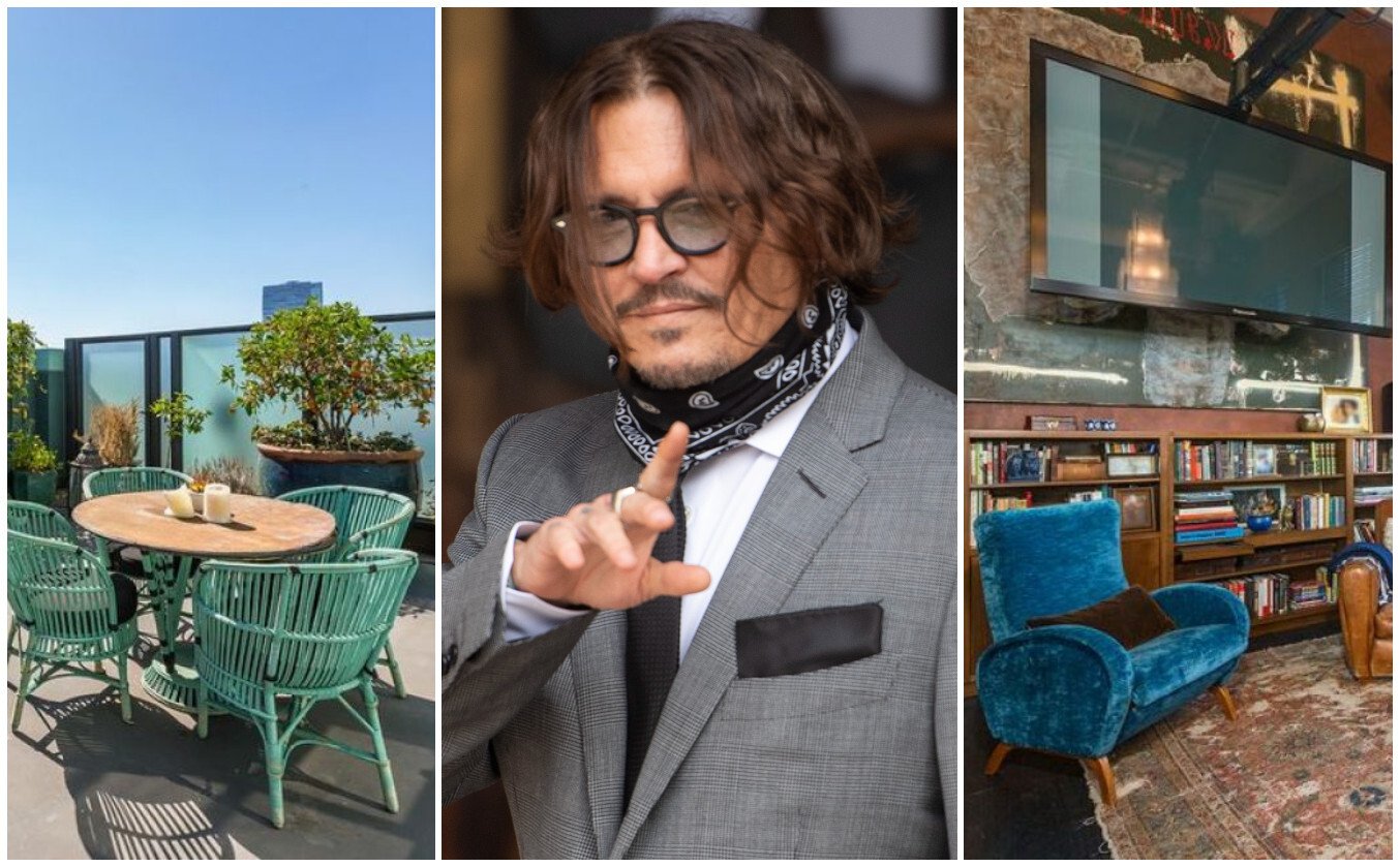 Away from the infamous Hollywood court case, Johnny Depp has a gorgeous set of five penthouses in Los Angeles. Photos: Partners Trust, EPA-EFE