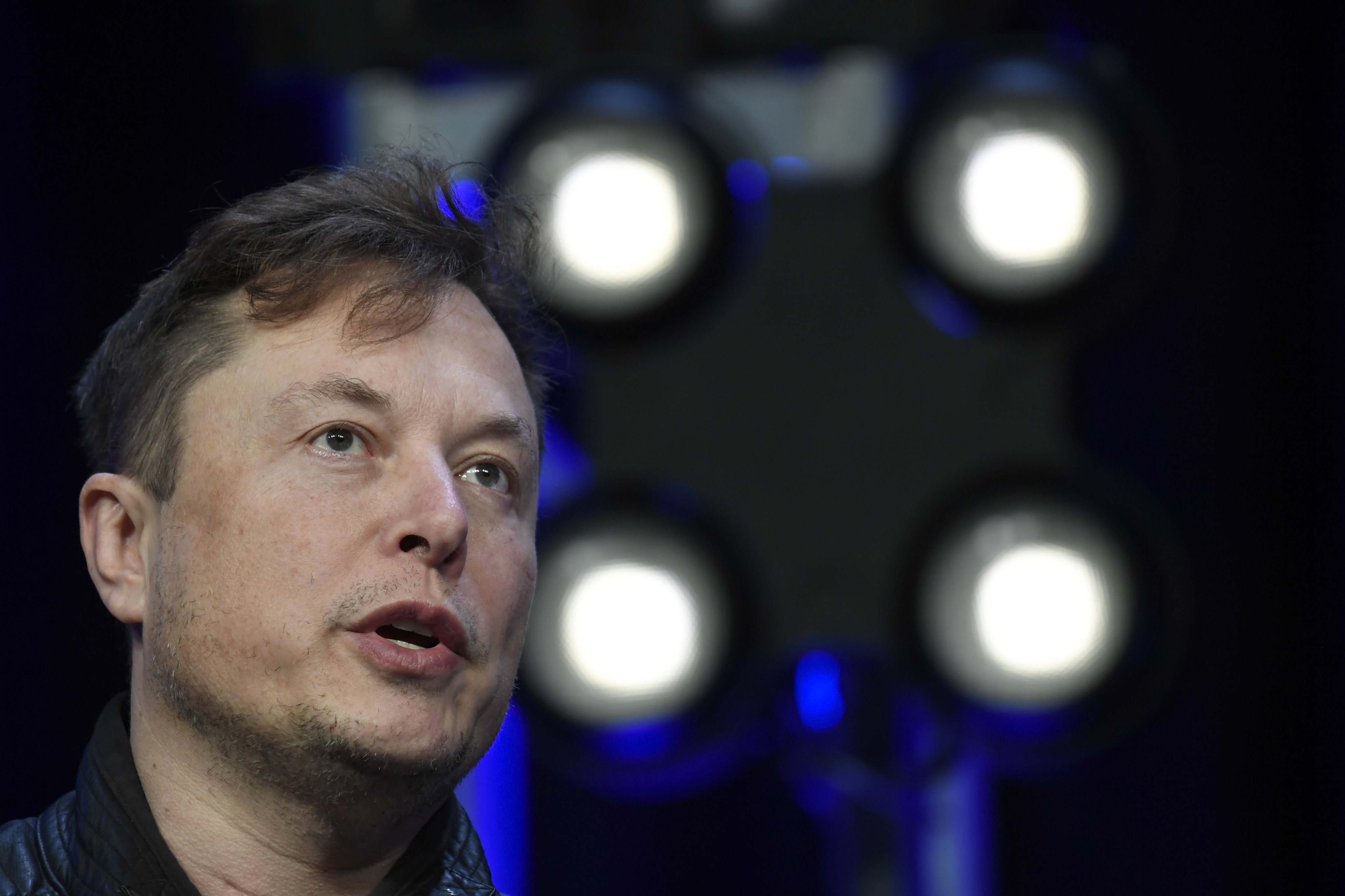 Elon Musk speaks at the Satellite Conference and Exhibition, March 9, 2020, in Washington. Photo: AP 