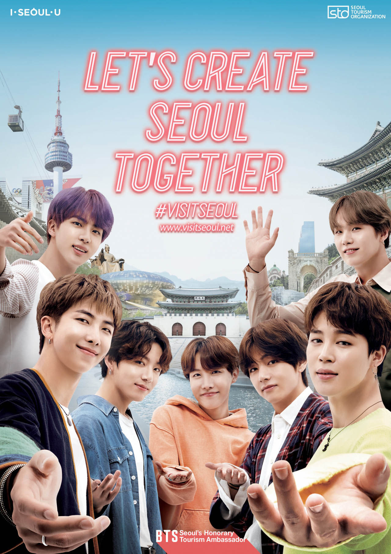 BTS are honorary tourism ambassadors for Seoul.
