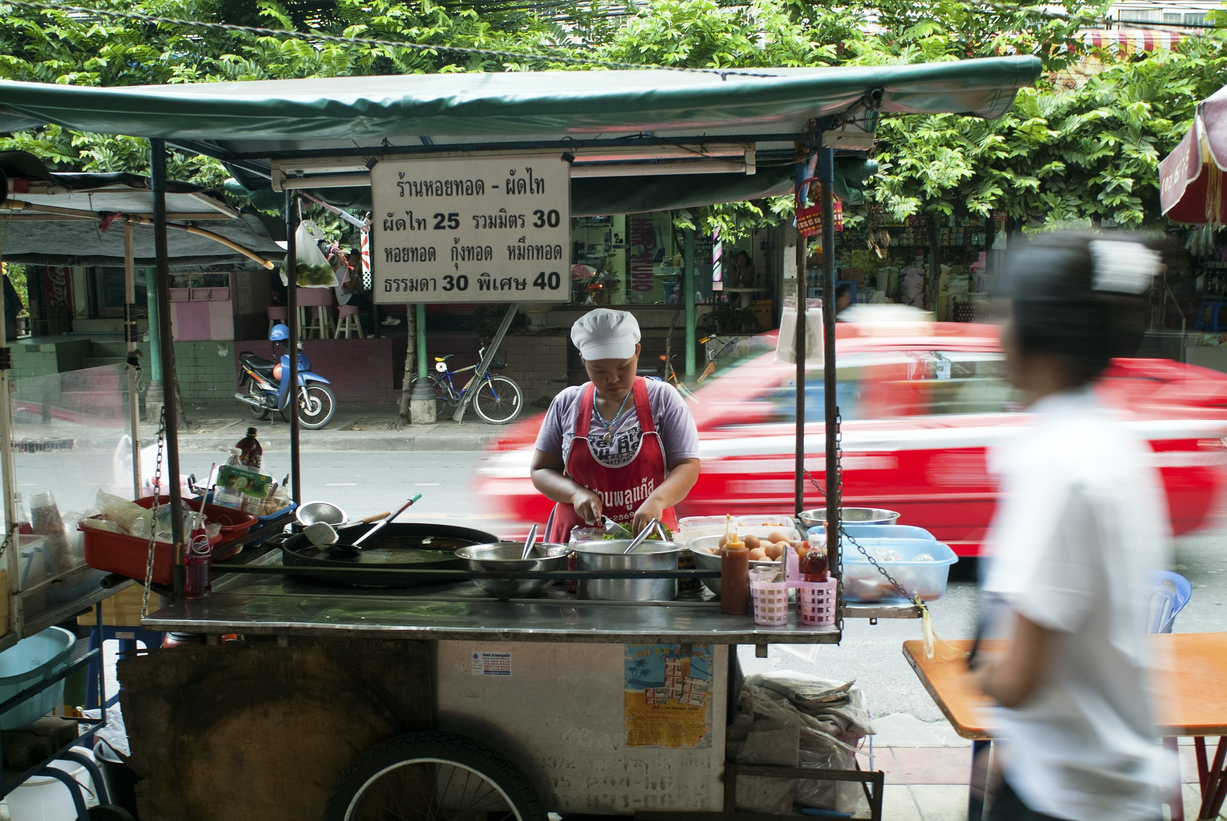 A street food stall in Bangkok. File photo: LightRocket via Getty Images 