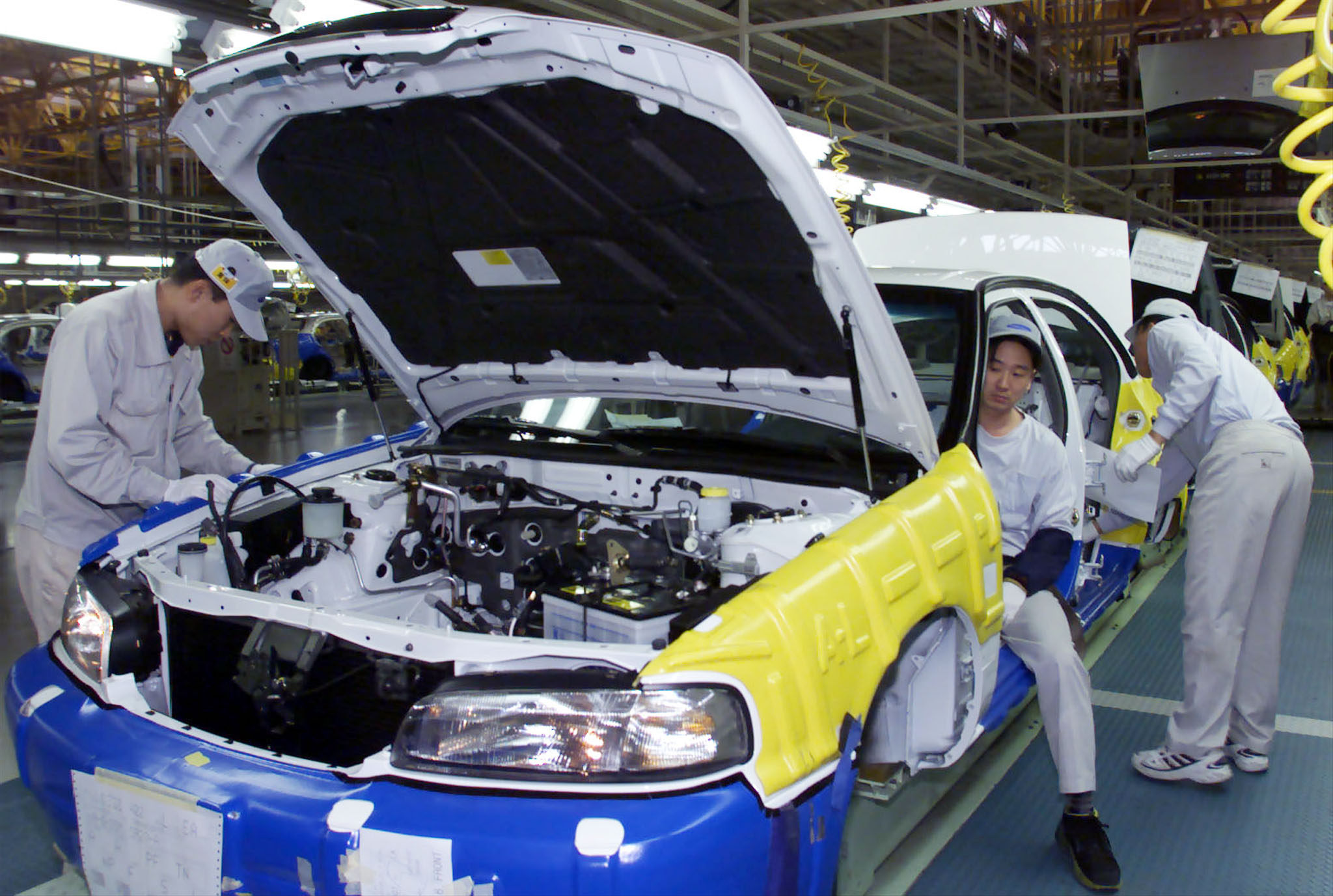 A view of South Korea’s Samsung Motors before it was taken over by Renault and turned into Renault Korea Motors on April 28, 2000. Photo: Reuters.
