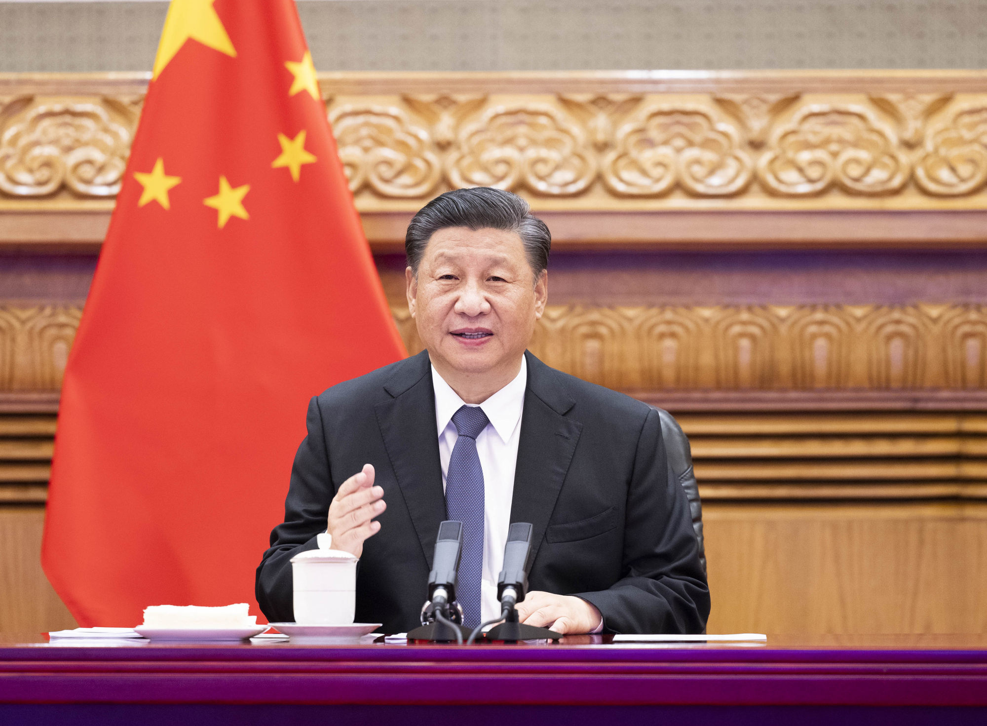 Chinese President Xi Jinping made similar remarks about European security when he spoke to German Chancellor Olaf Scholz. Photo: Xinhua