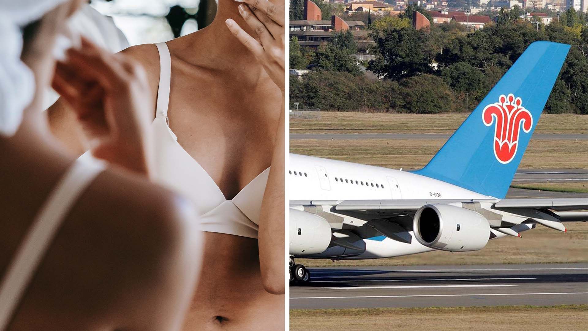 A former Chinese flight attendant fired for posting a lingerie selfie in an aircraft toilet appeals against dismissal amid cyberbullying claims. Photo: SCMP Artwork 