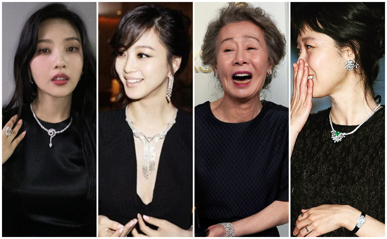 These Korean stars sport ultra-luxurious jewellery. Photos: @_imyour_joy, @rovvxhyo/Instagram; hancinema.net; AFP