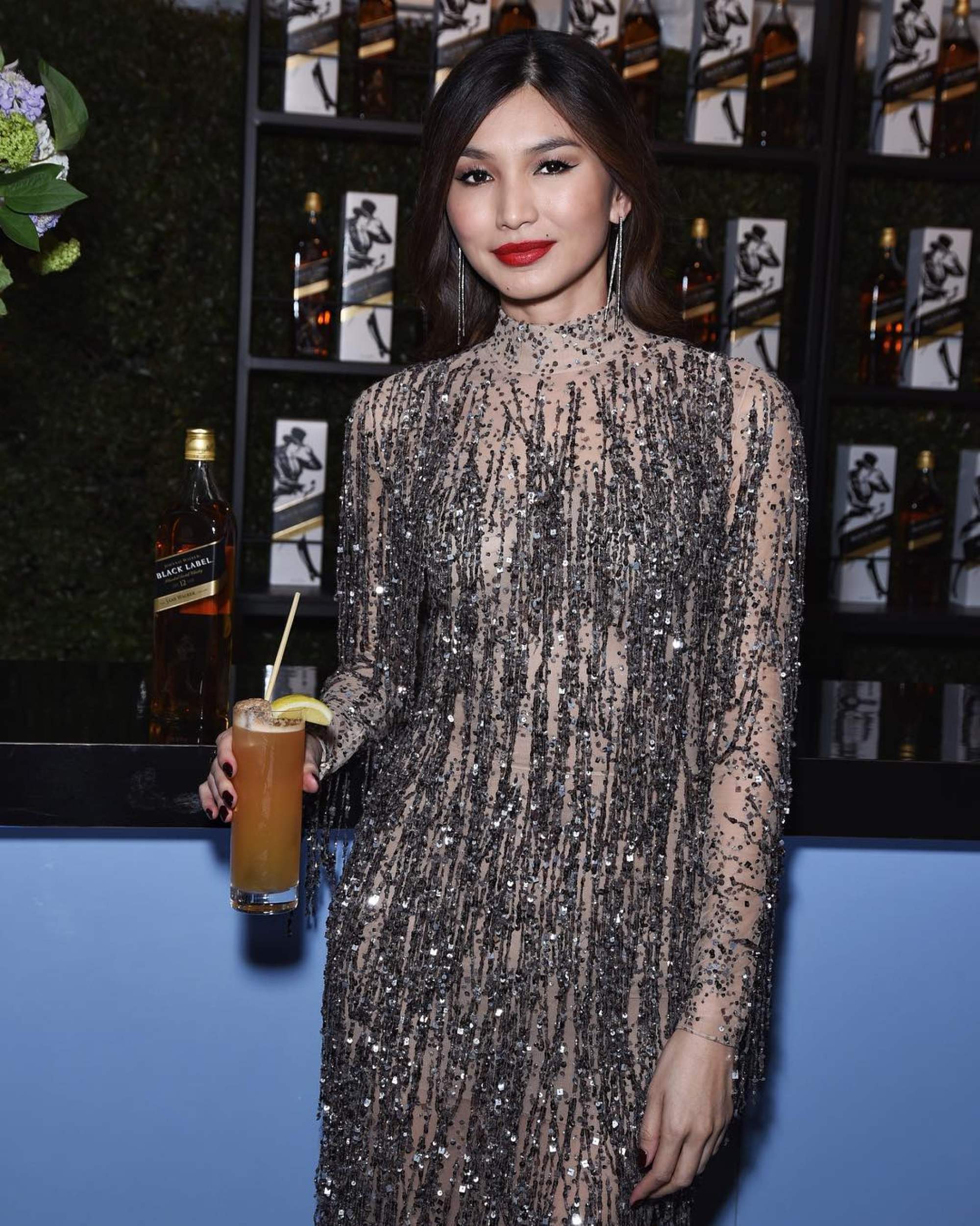 Gemma Chan donning Tom Ford at the Vanity Fair Oscars after-party in 2019. Photo: @gemmachan/Instagram