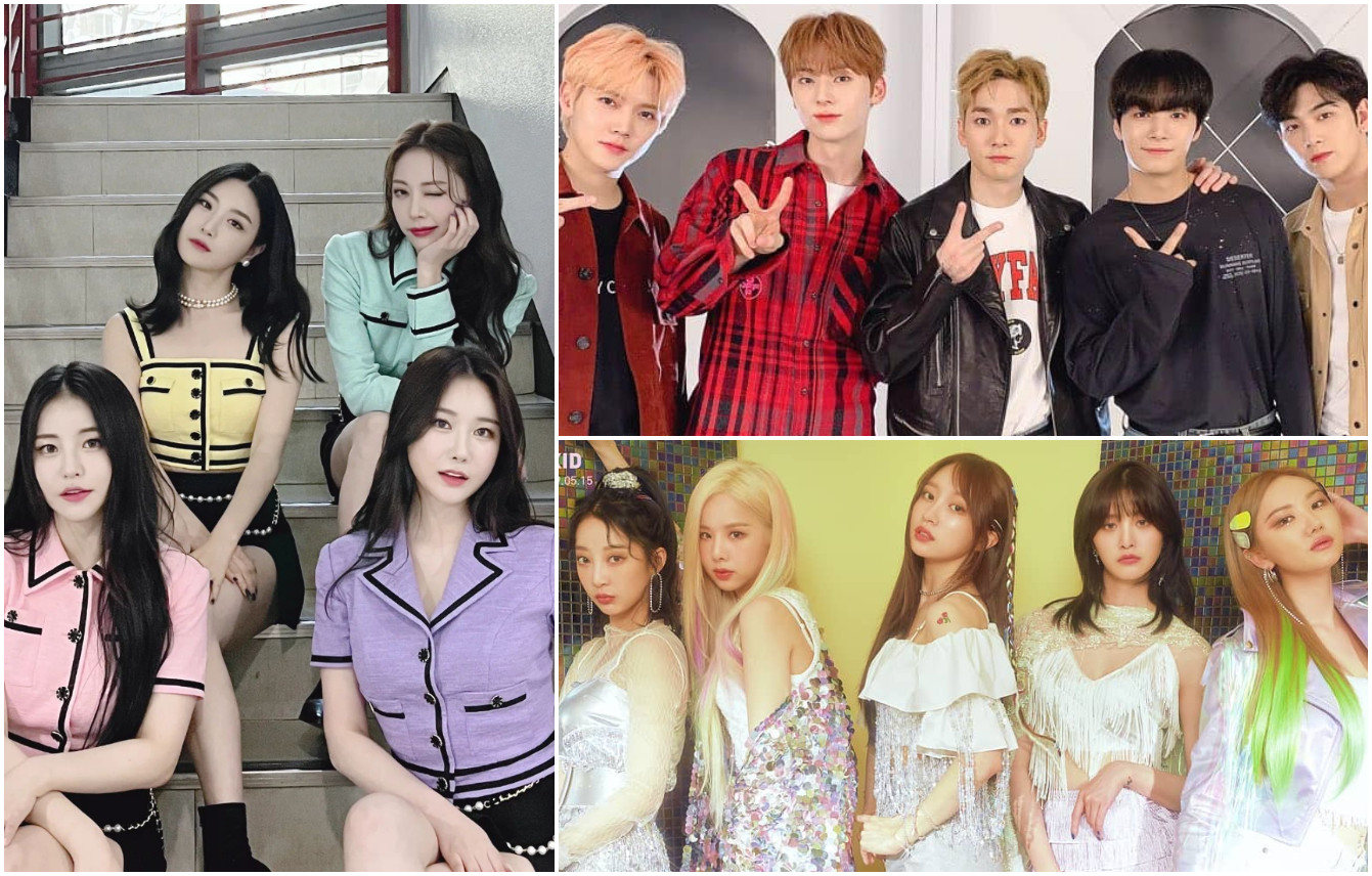 Nu’Est may have officially disbanded now, but it was close to it before too, while Brave Girls and Exid soared to success again thanks to viral fan videos. Photos: @bravegirls.official, @nuest_official, @exidofficial/Instagram
