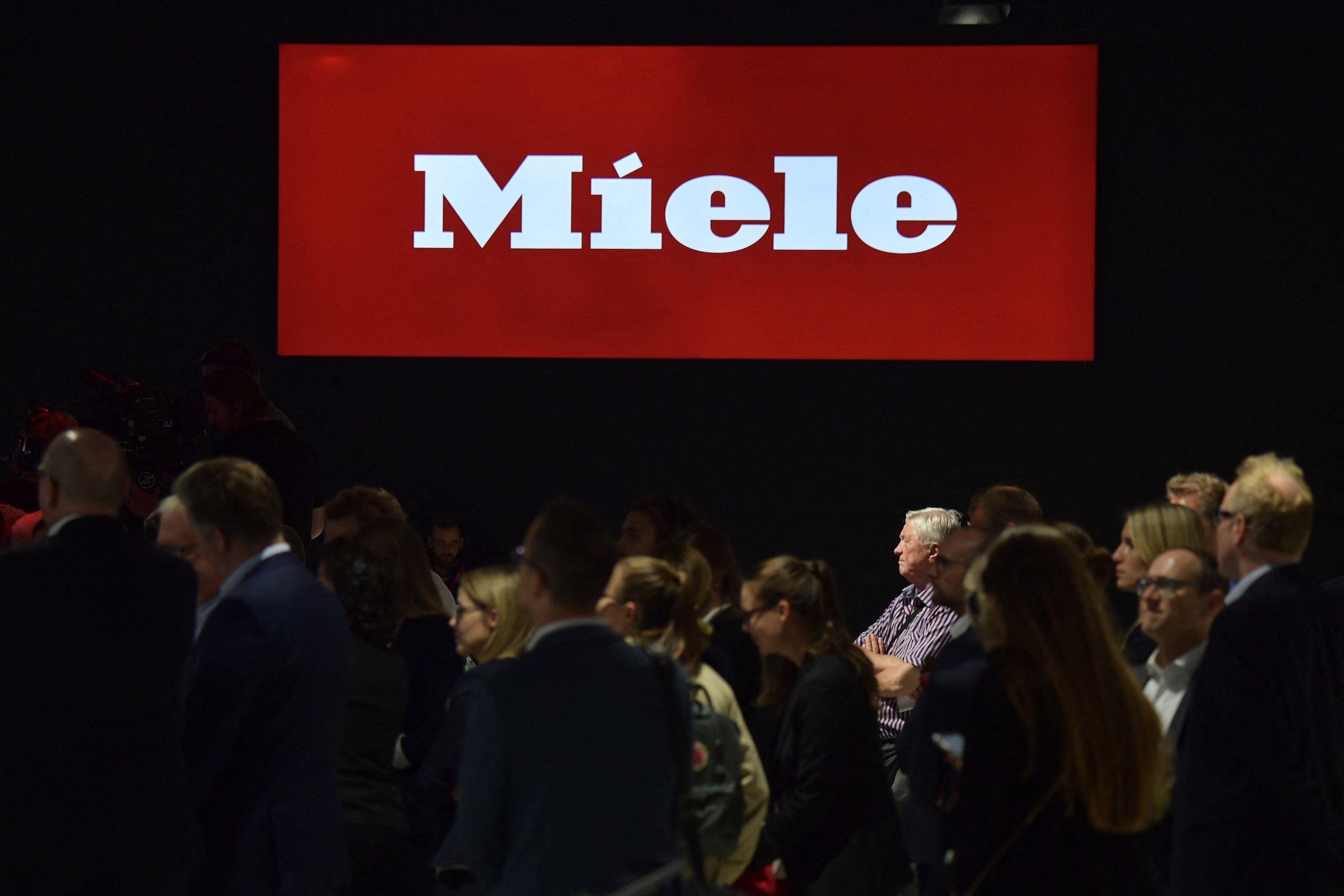 Miele holds an event at IFA, a major trade show for consumer electronics and home appliances, in Berlin on September 4, 2019. Photo:  AFP