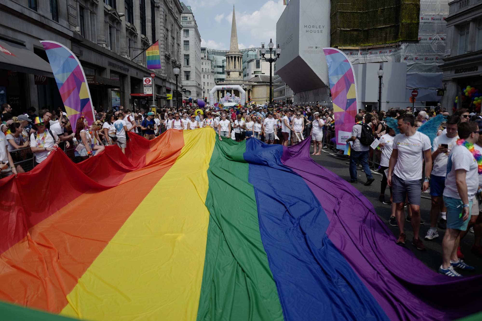 The annual Pride Parade in London on July 7, 2018. Photo: AFP