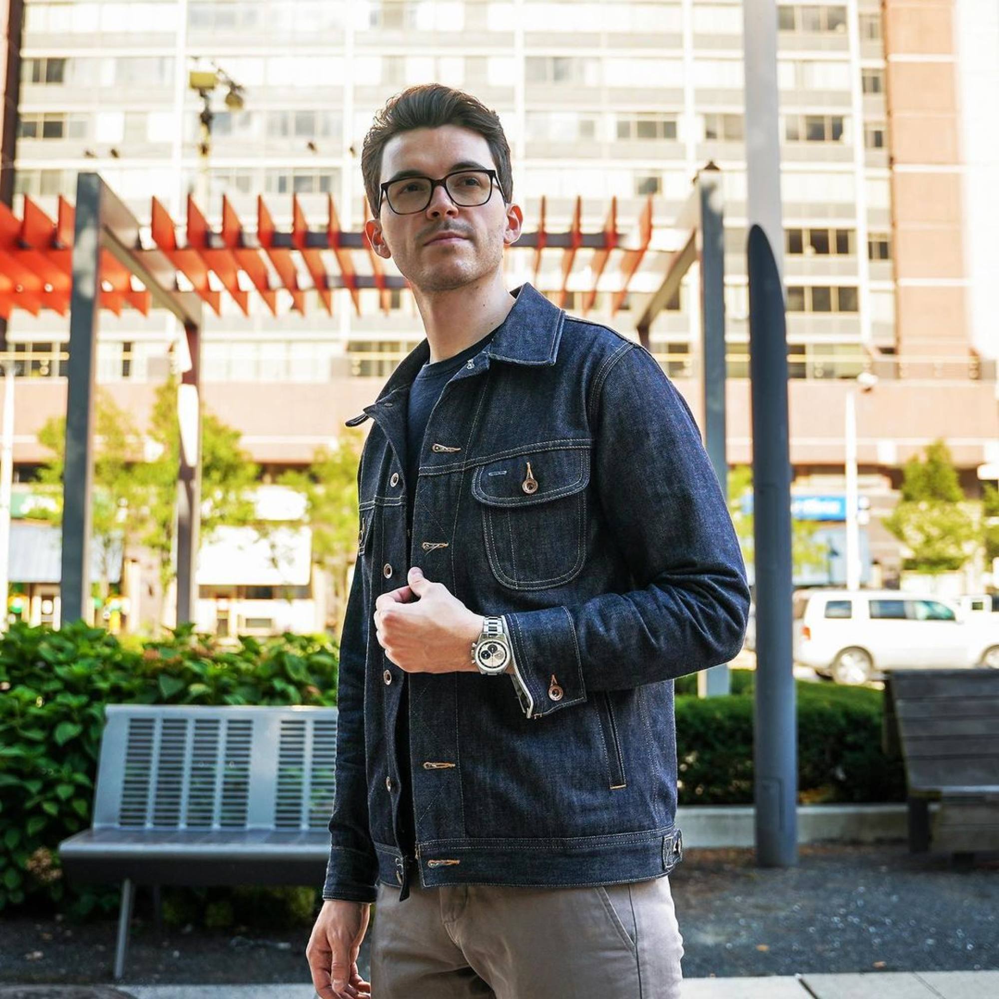 YouTuber Teddy Baldassarre wearing the Zenith Chronomaster Original watch. Photo: Instagram