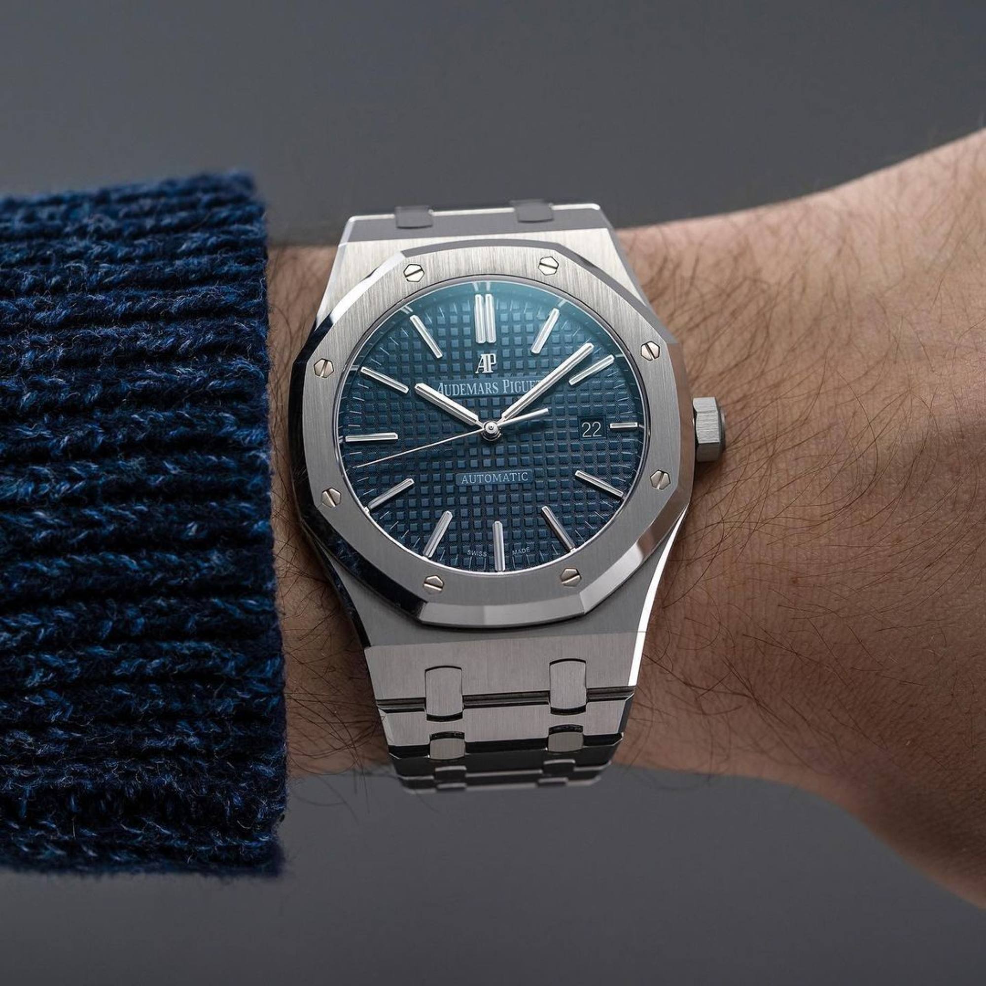 An Audemars Piguet Royal Oak featured by Baldassarre. Photo: Instagram