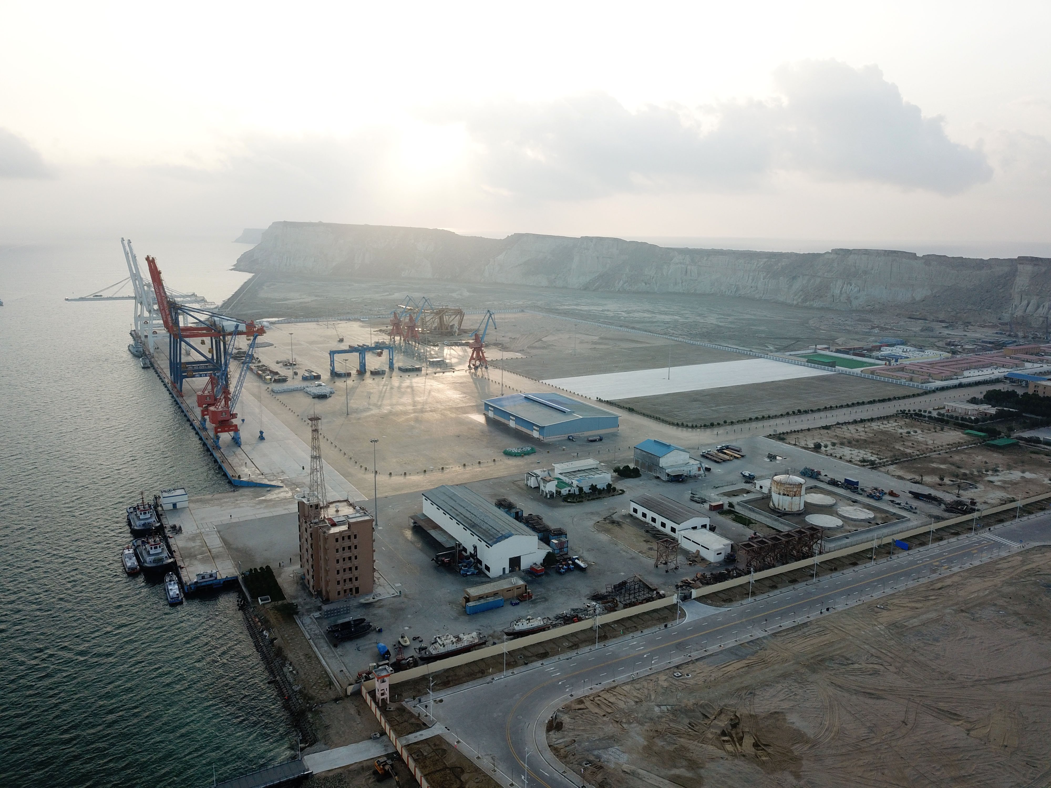 Gwadar port, which provides China with its sole overland connection with the Indian Ocean via CPEC infrastructure in Pakistan. Photo: Xinhua