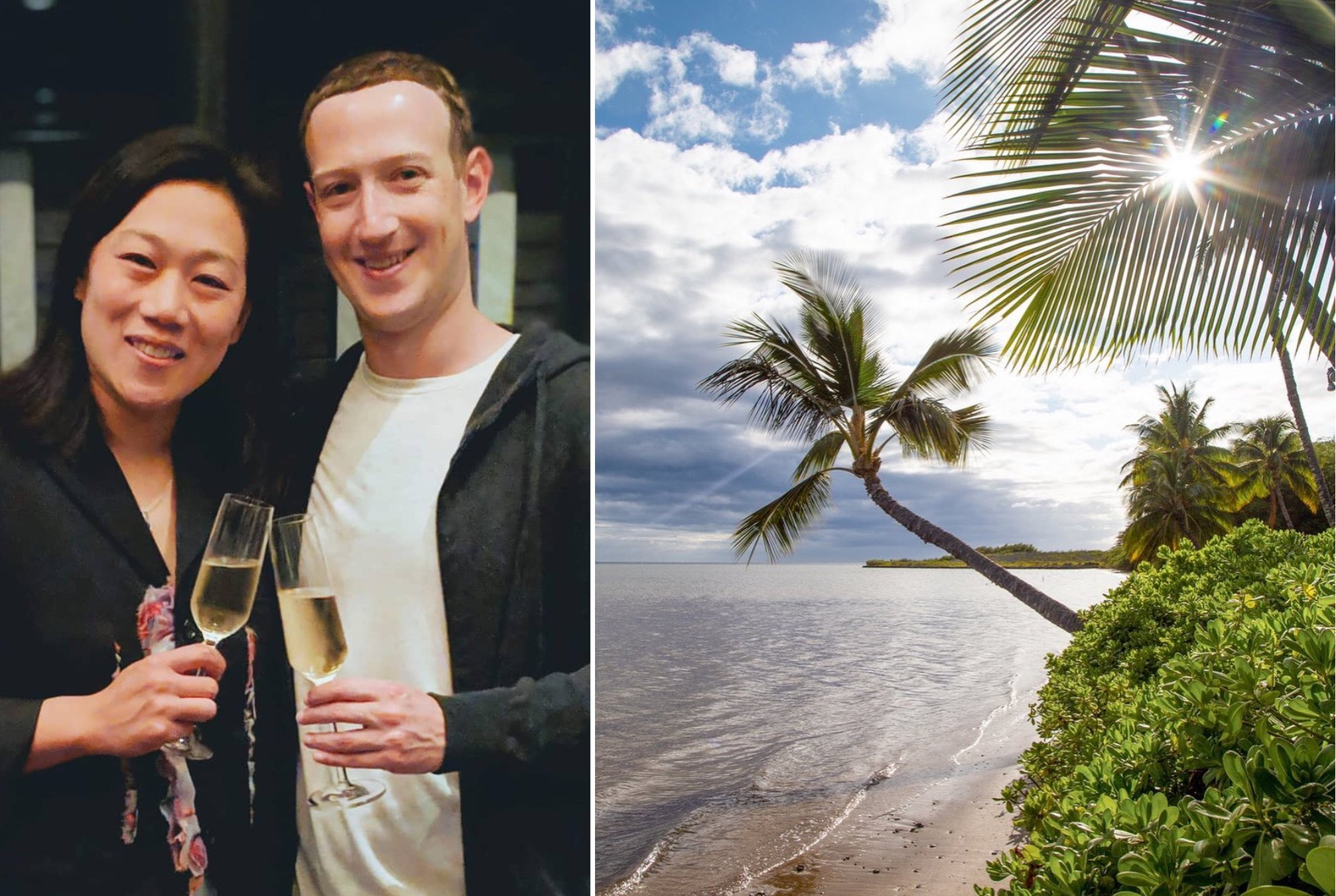 Priscilla Chan and Mark Zuckerberg have spent a large chunk of their money in Hawaii. Photo: @zuck, @gohawaii/Instagram