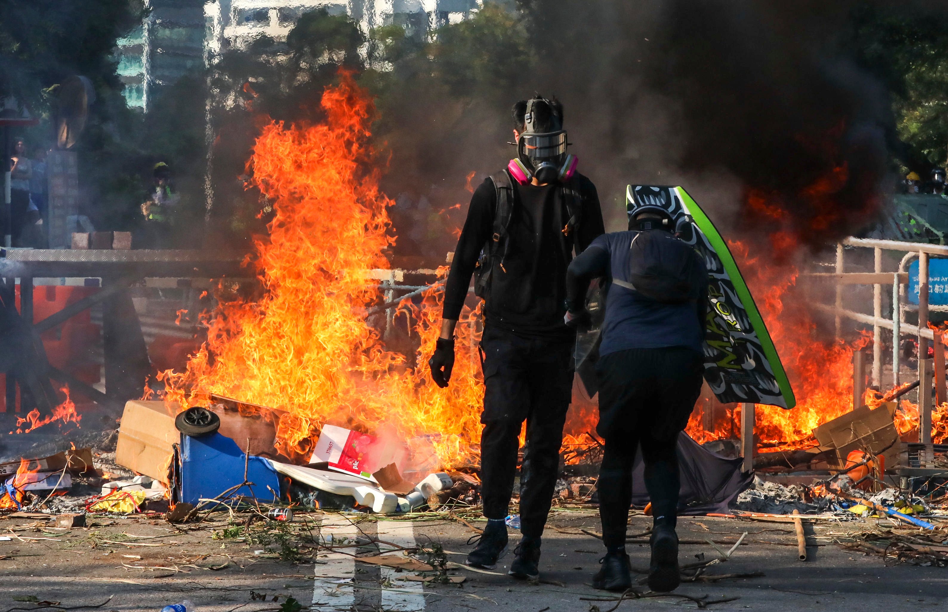 Some of the most chaotic and violent scenes of the 2019 unrest took place  at Chinese University. Photo: Felix Wong