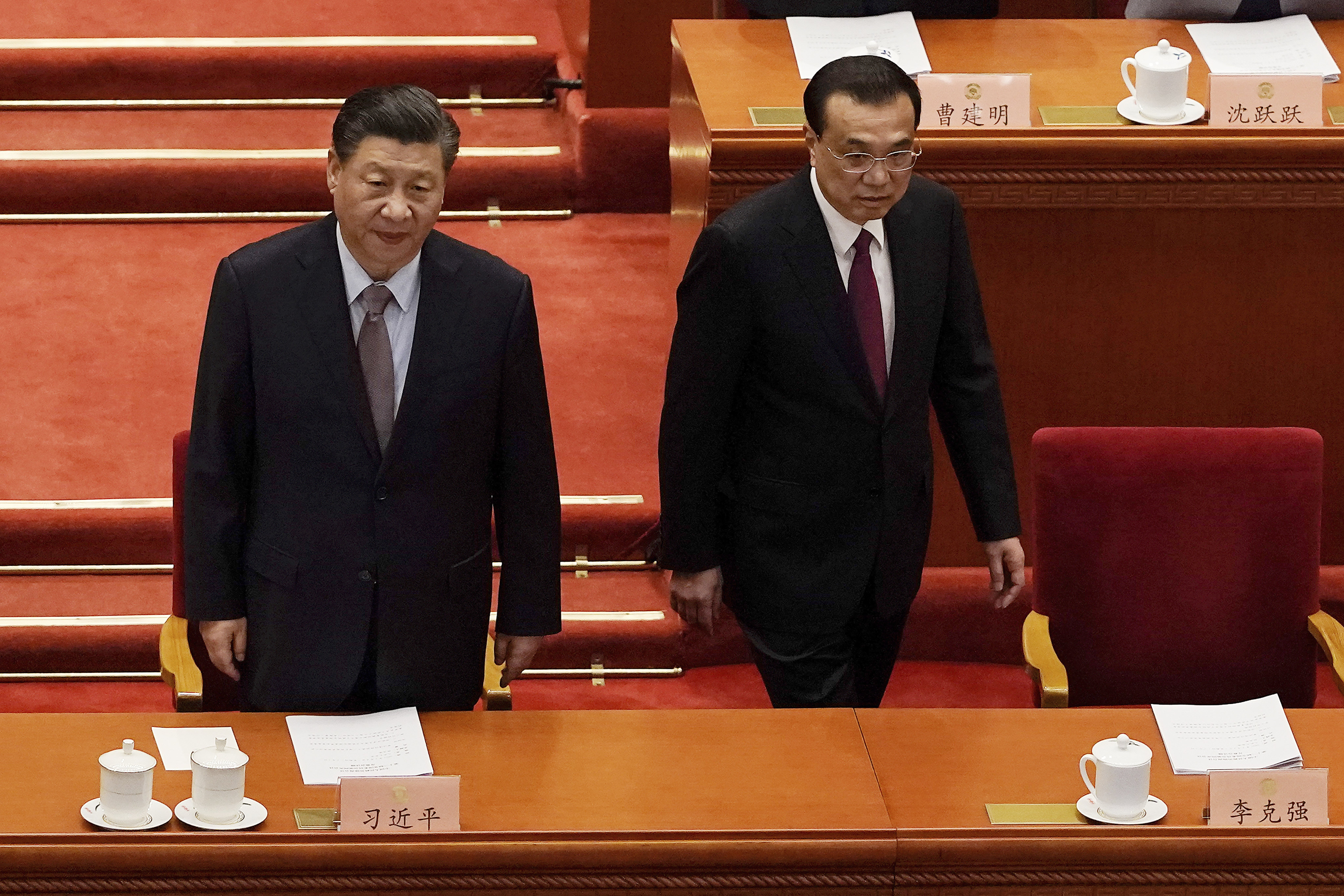 Chinese President Xi Jinping and Premier Li Keqiang arrive at the Great Hall of the People in Beijing for last year’s Chinese People’s Political Consultative Conference. Photo: AP