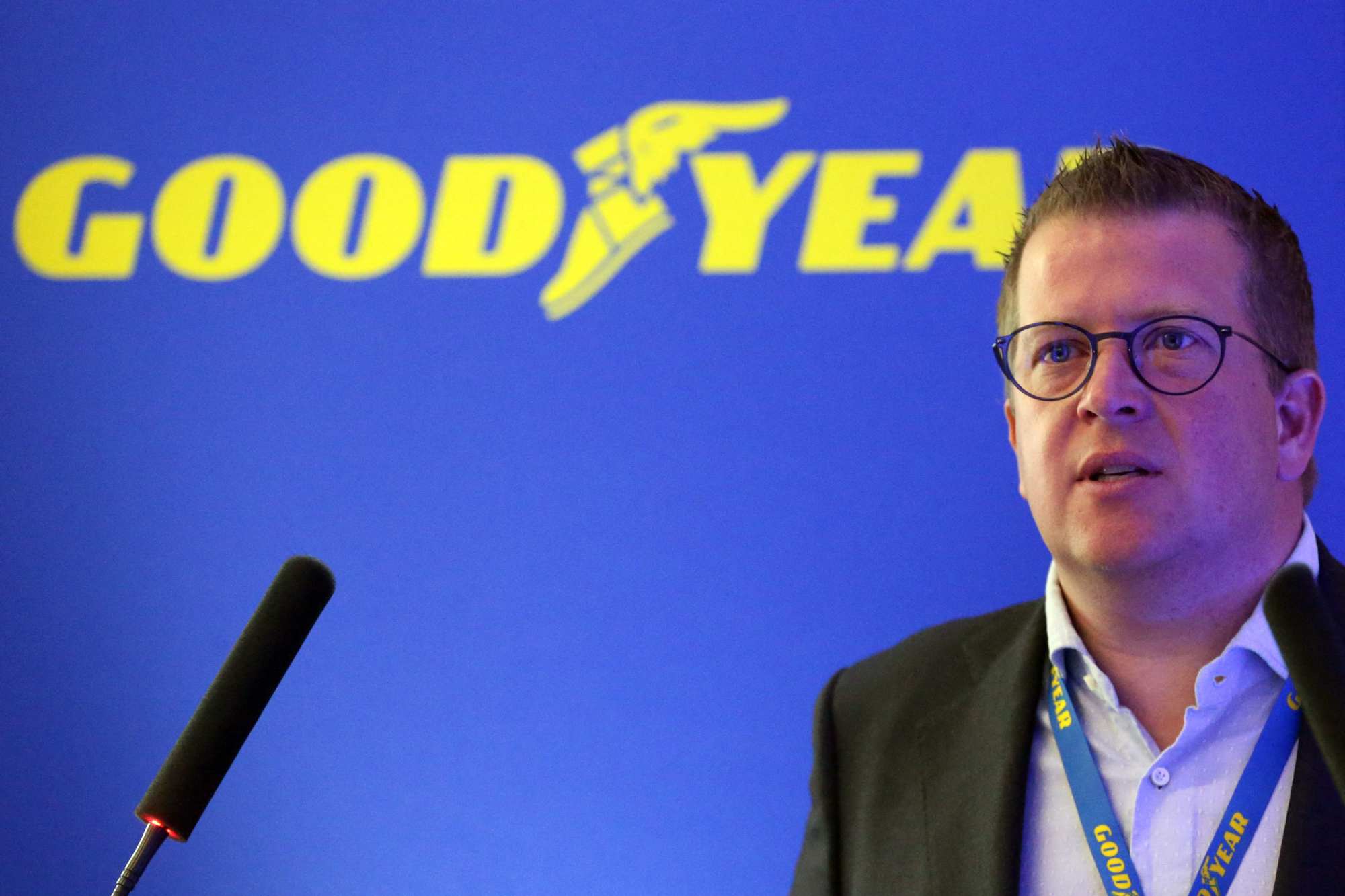 Xavier Fraipont, Goodyear’s vice-president of product development for Europe, has acknowledged that airless tyres require ‘rethinking our business model’. Photo: AFP