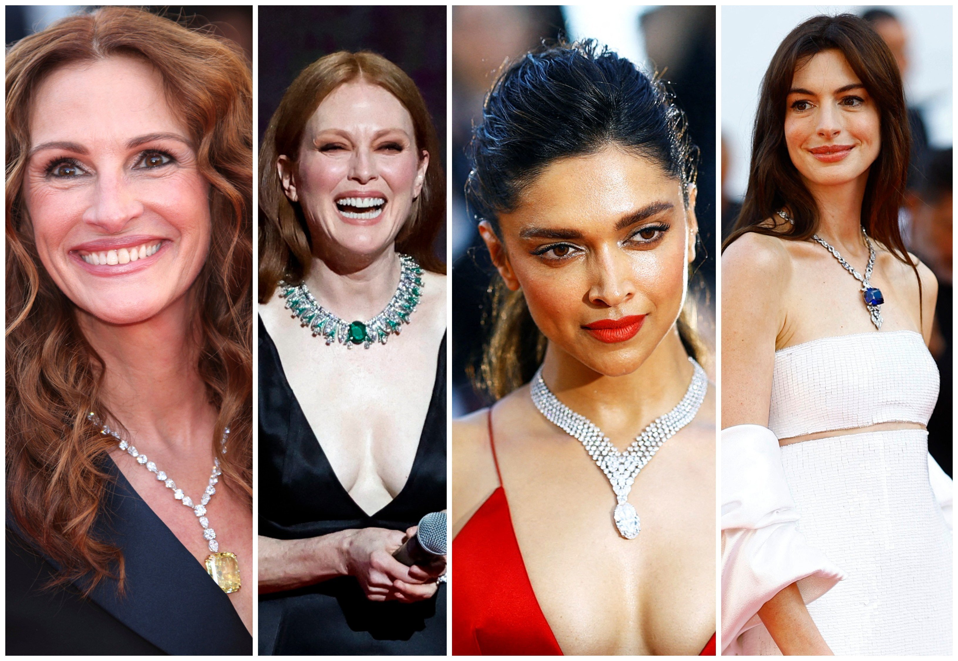 Celebrities showed off some serious bling at the Cannes Film Festival 2022. Photos: AP, Reuters