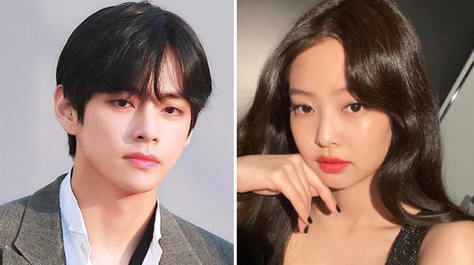 BTS’ V and Blackpink’s Jennie are both superstars in K-pop – but are they really dating? Photos: @Vionysos95/Twitter, @jennierubyjane/Instagram