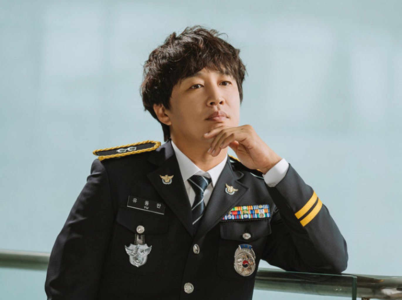 Cha Tae-hyun in a still from <b>Police</b> University. 