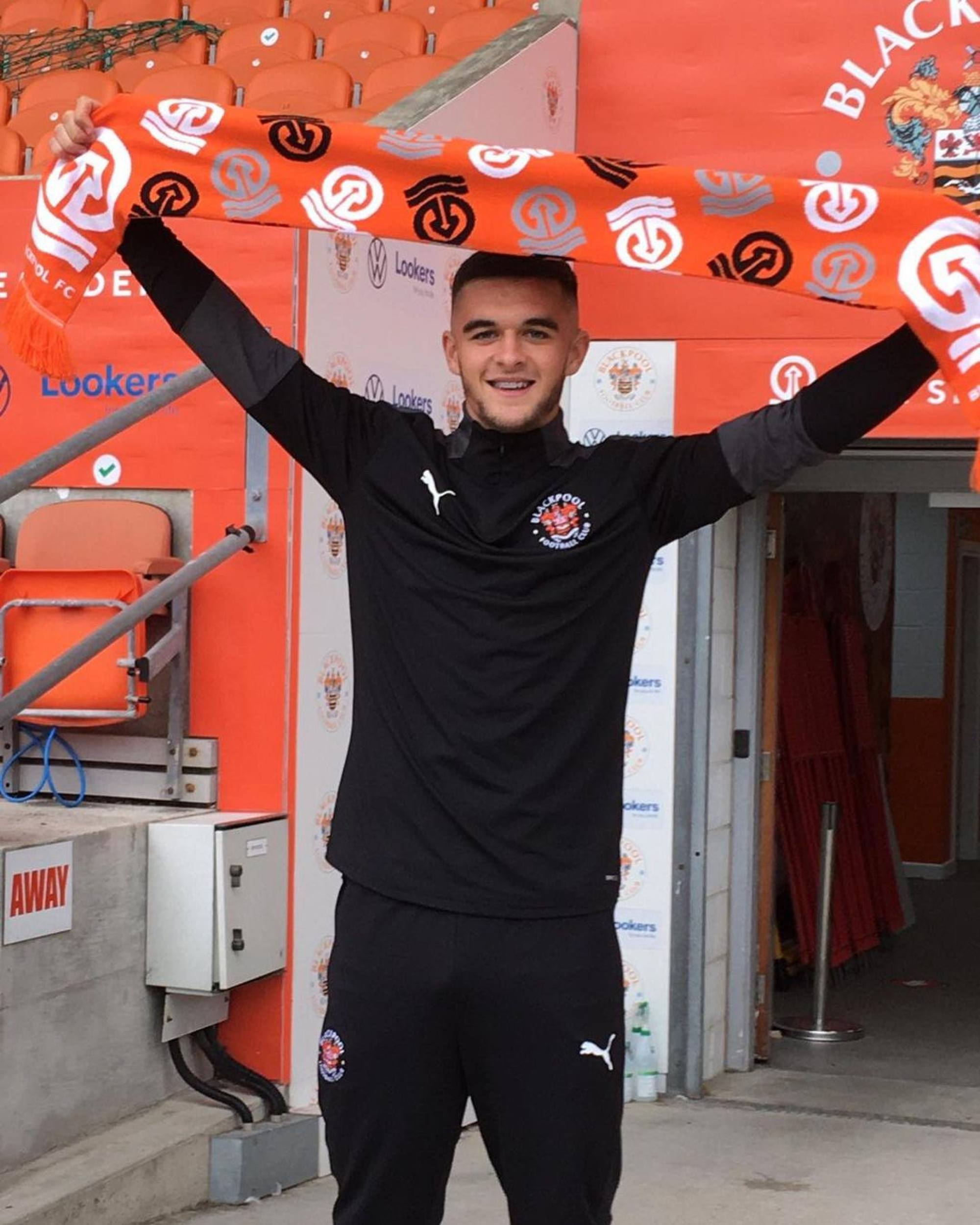 Jake Daniels is a highly promising footballer, having scored 30 goals this season for his club Blackpool. Photo: @officialjakedaniels/Instagram