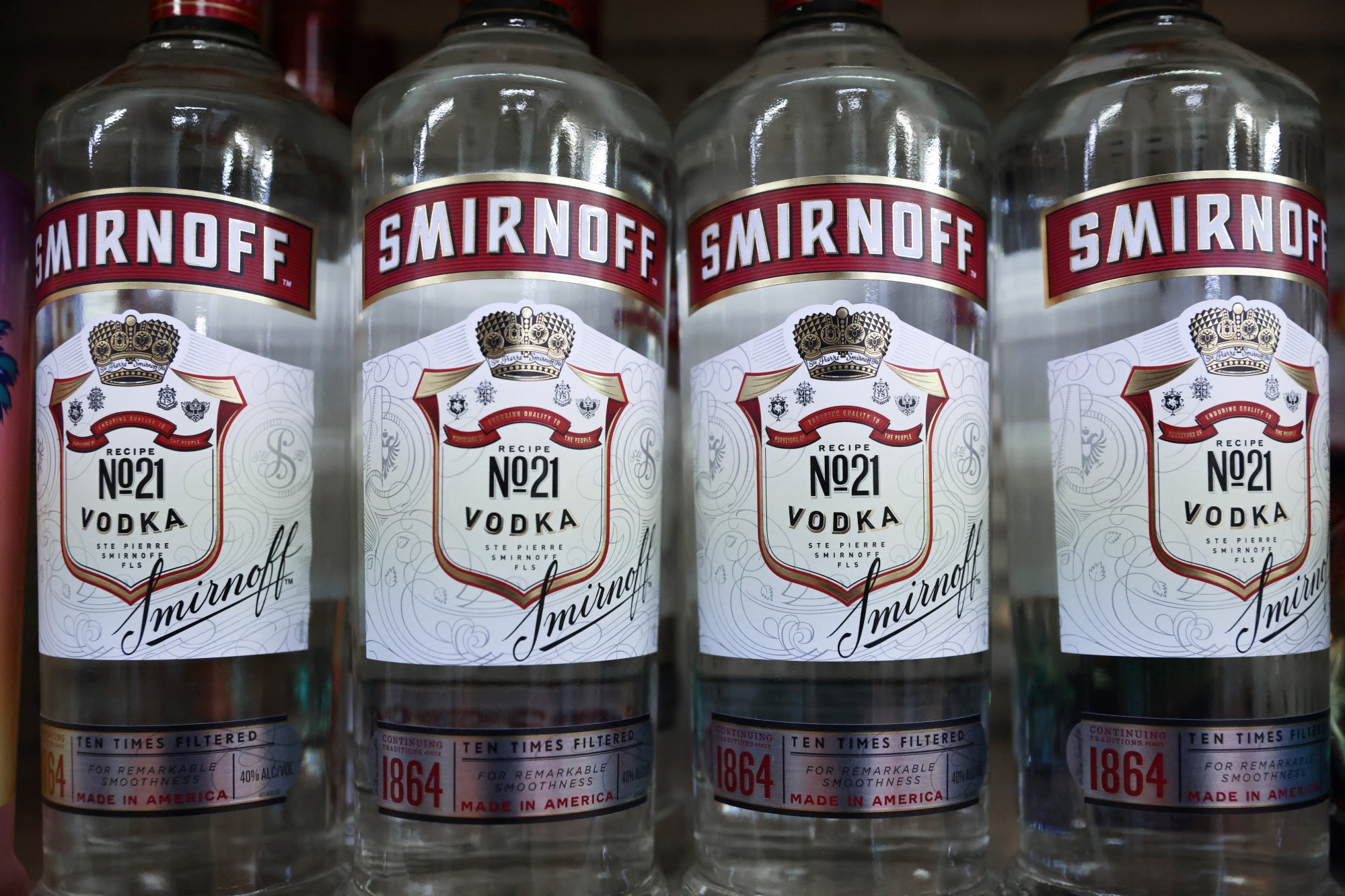 A Singaporean firm is charged with illegally trading alcohol, including Smirnoff vodka with North Korea. Photo: Reuters